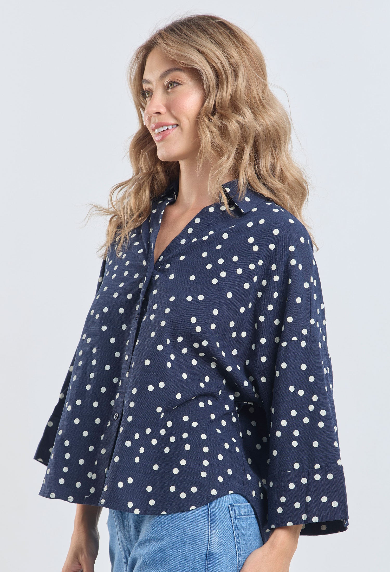 Blusa Oversize Polka Dots