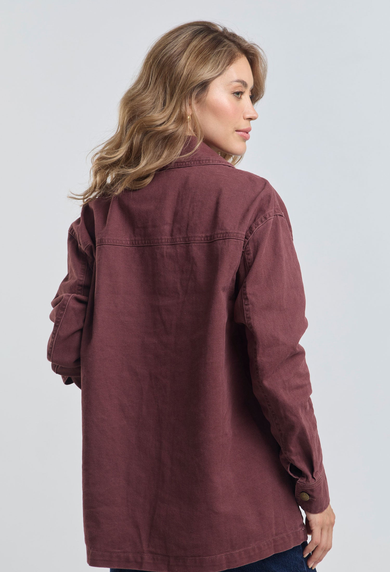 Chaqueta Bolsillos Vino