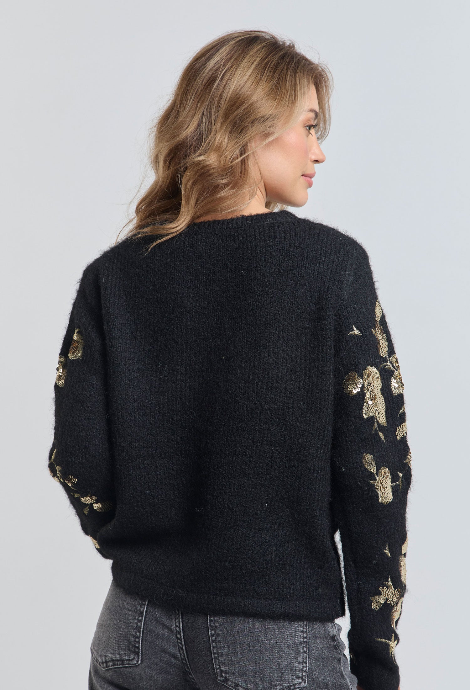 Cárdigan Flores Lentejuelas - SALE