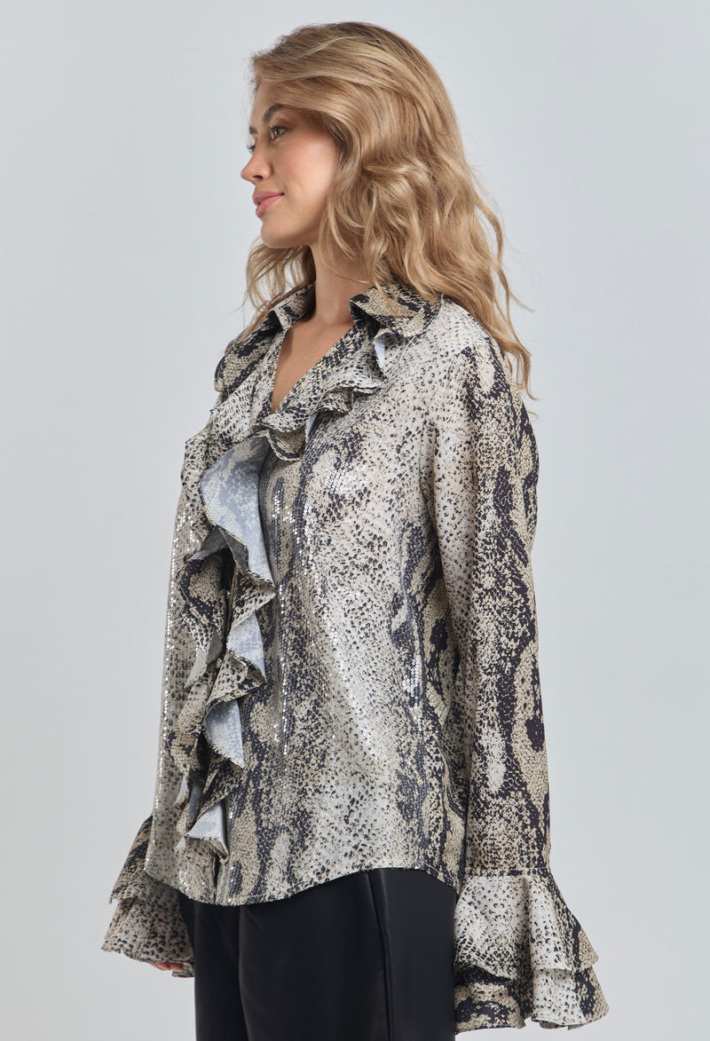 Camisa Animal Print vista 2 - Outlet BYBLA Colombia