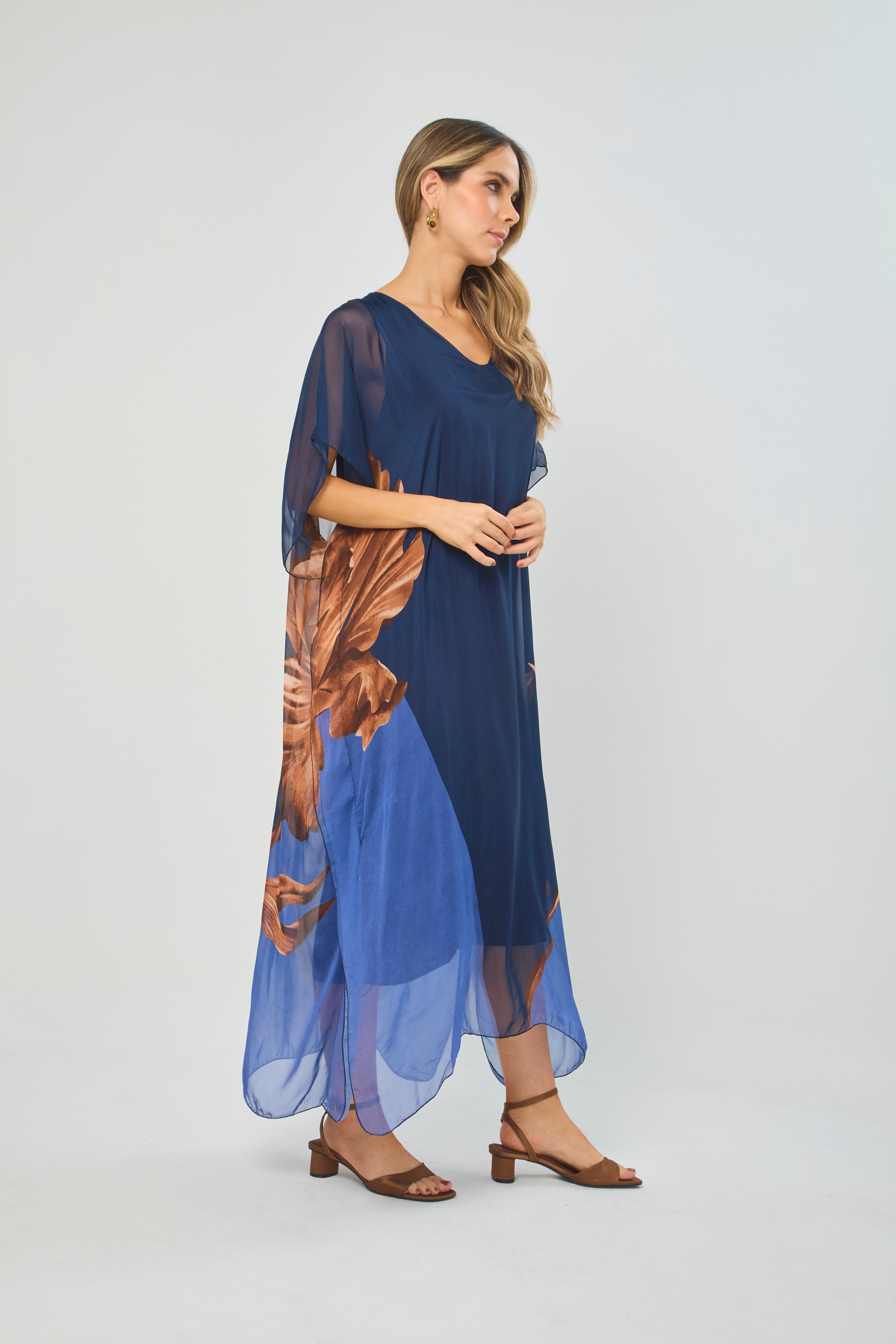 Vestido Midi Seda Oversize - SALE