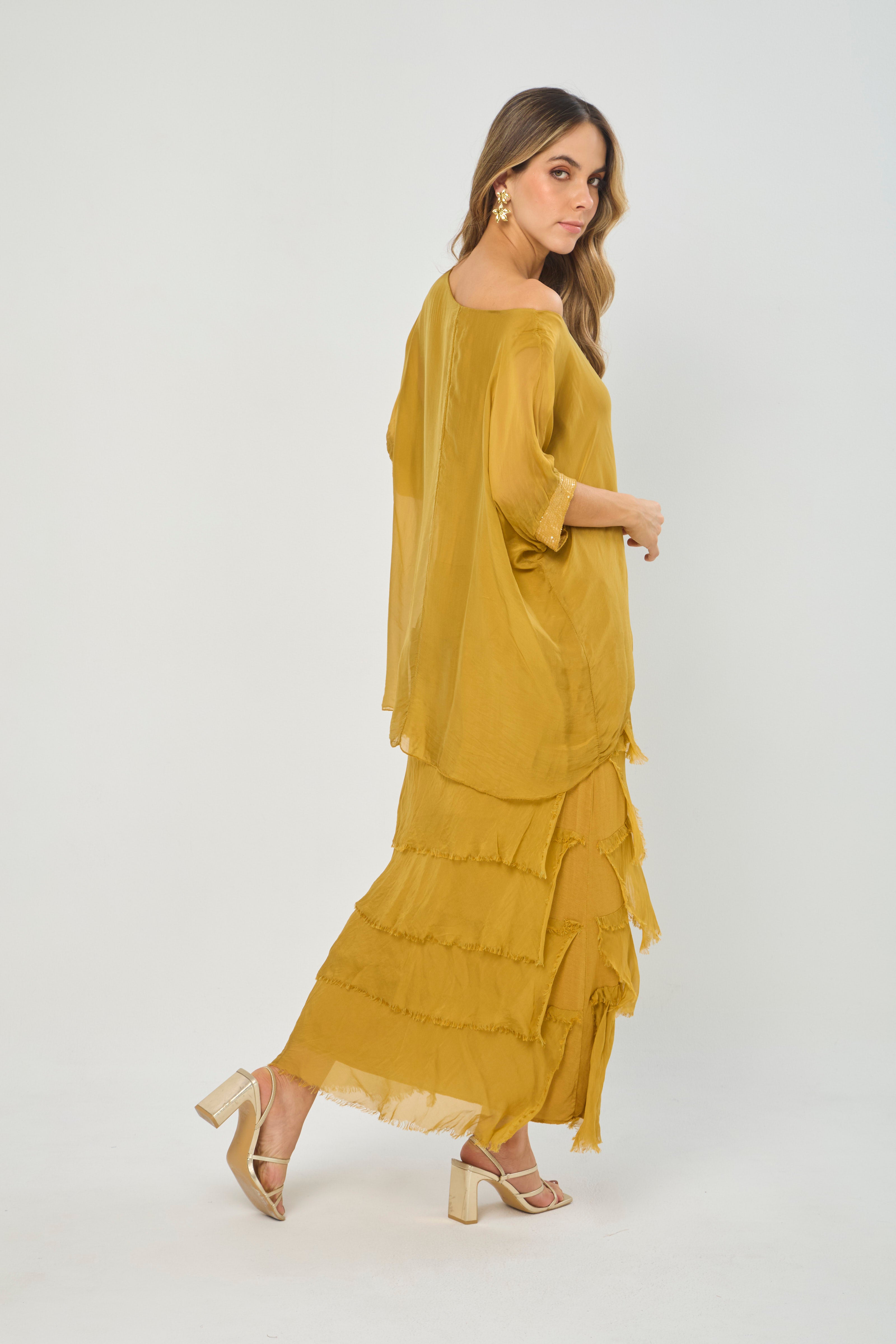 Vestido Seda Lentejuelas