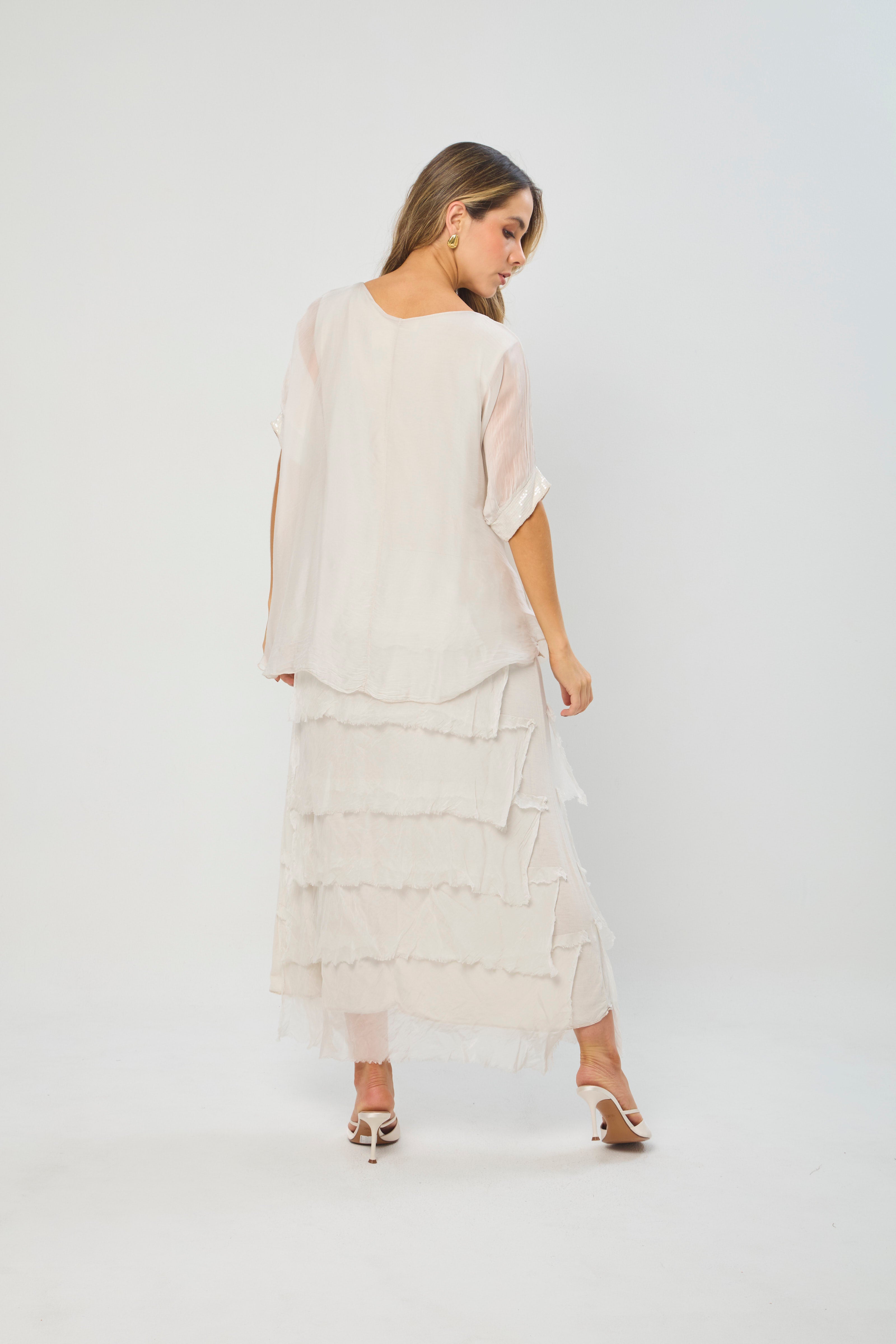 Vestido Seda Lentejuelas