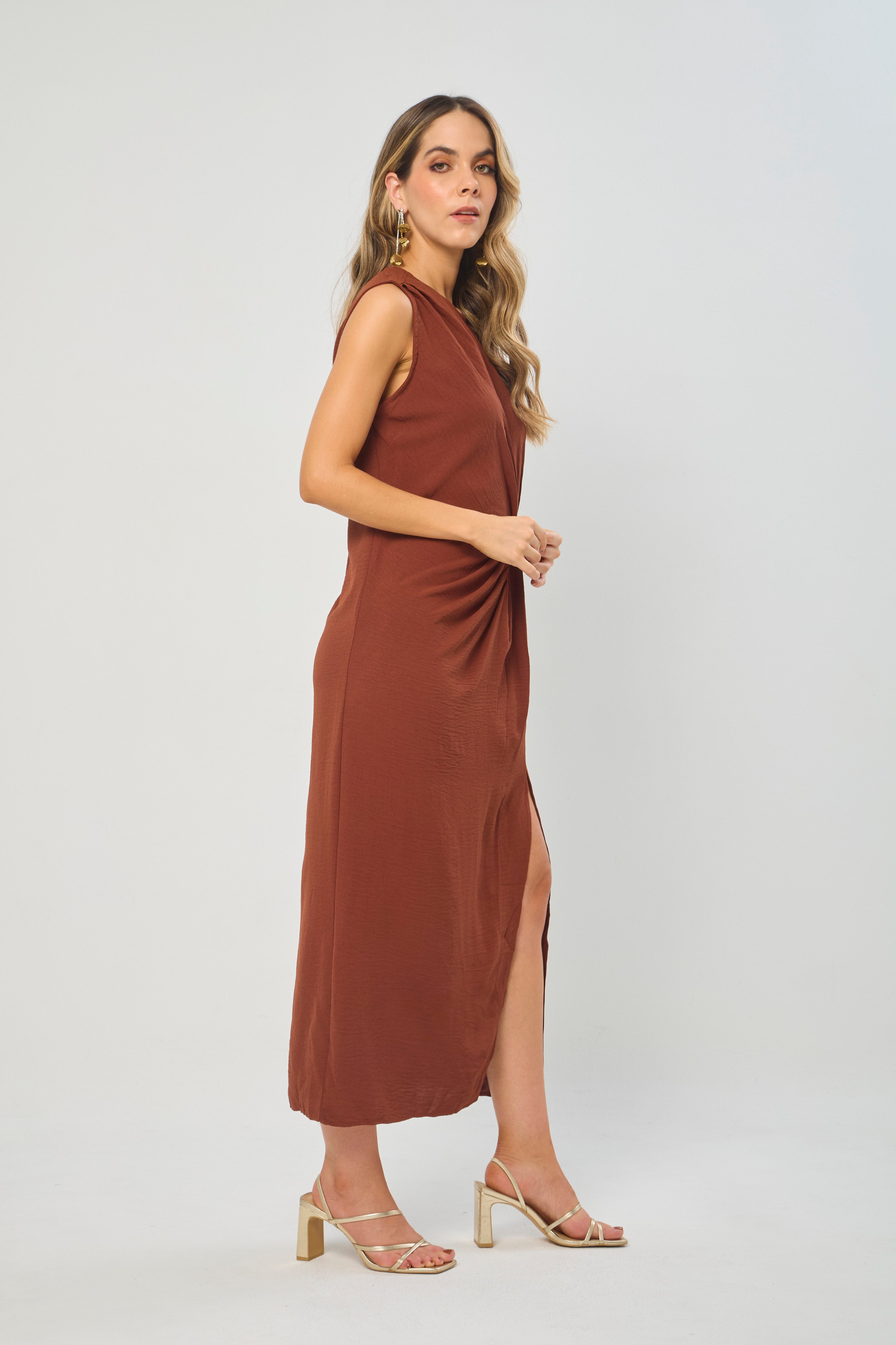 Vestido Largo Hebilla