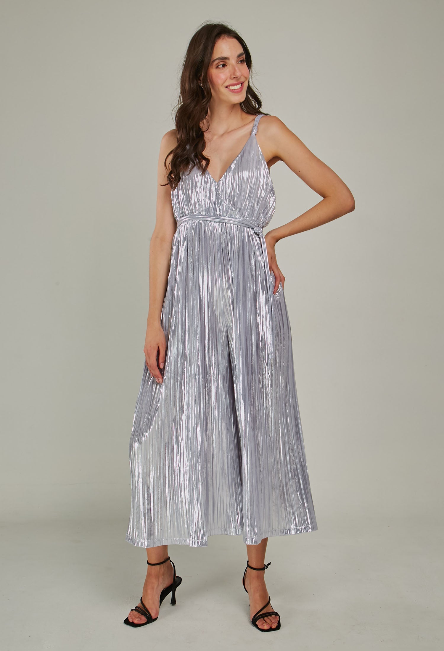 Enterizo Largo Metalizado Mujer - SALE - BYBLA S / PLATEADOS ENTERIZO