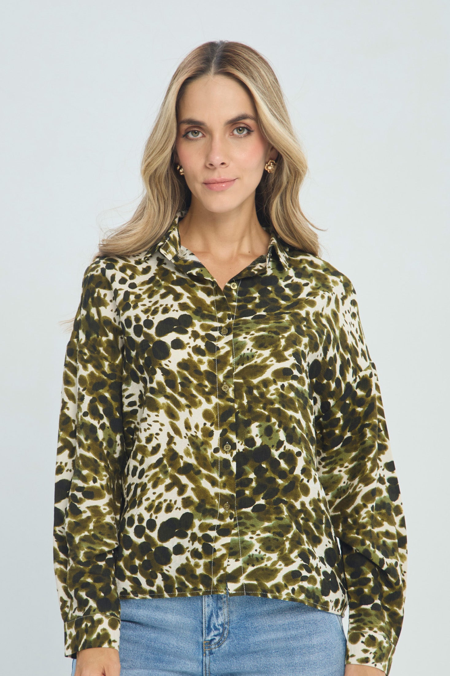 Camisa Animal Print - Outlet BYBLA Colombia