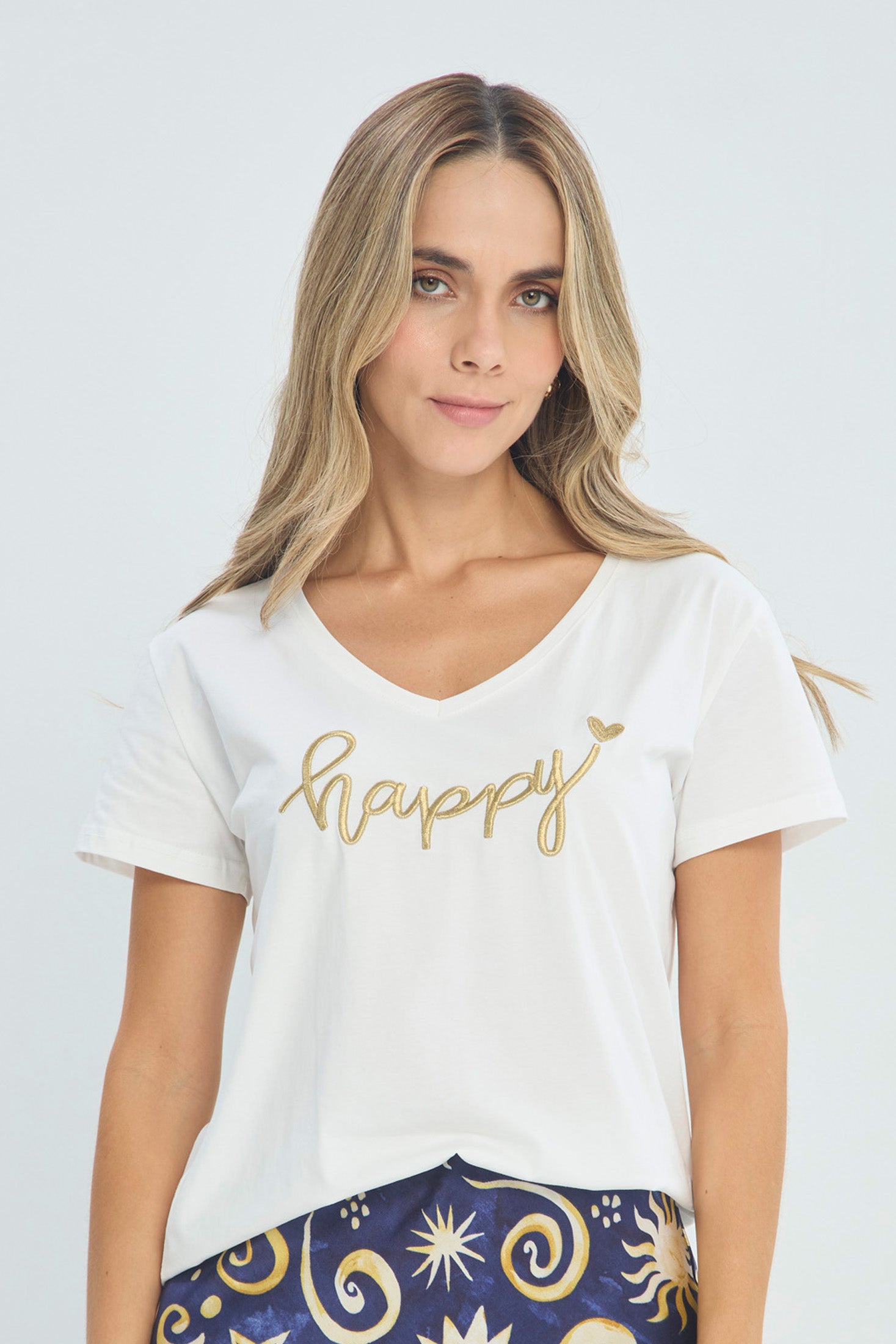 Camiseta Algodón Happy - Outlet BYBLA Colombia