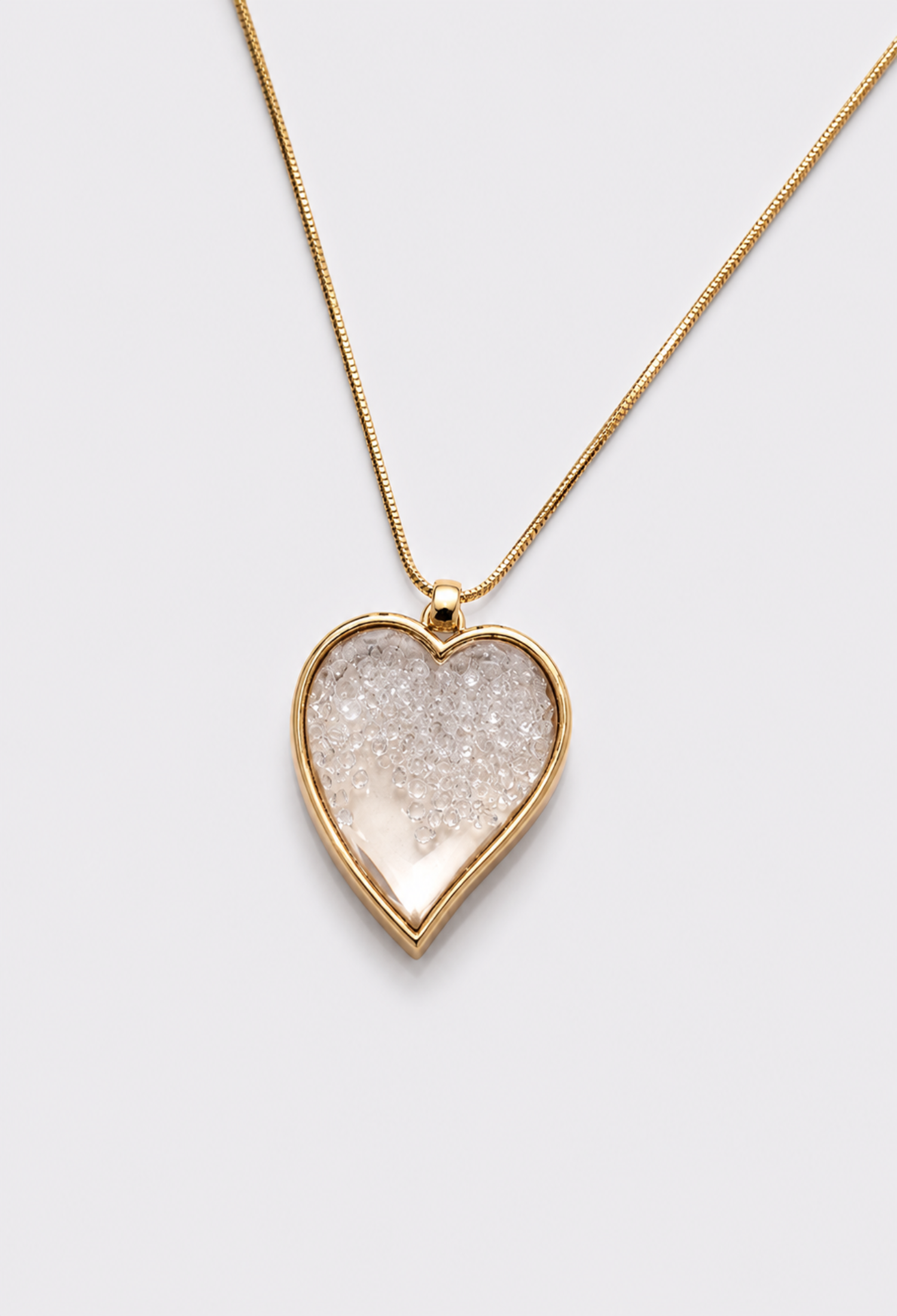 Collar Corazón Pedrería Shaker