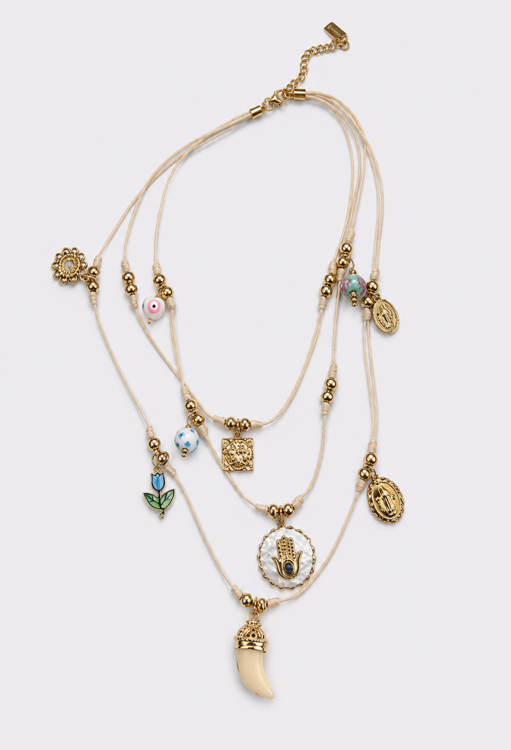 COLLAR MULTIHILO CREMA