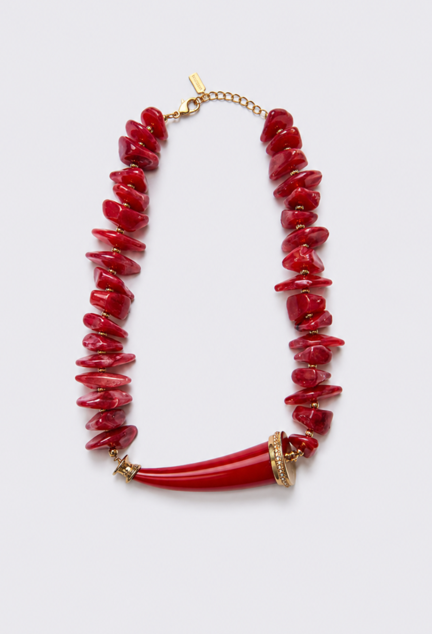 Collar Lascas Rojo