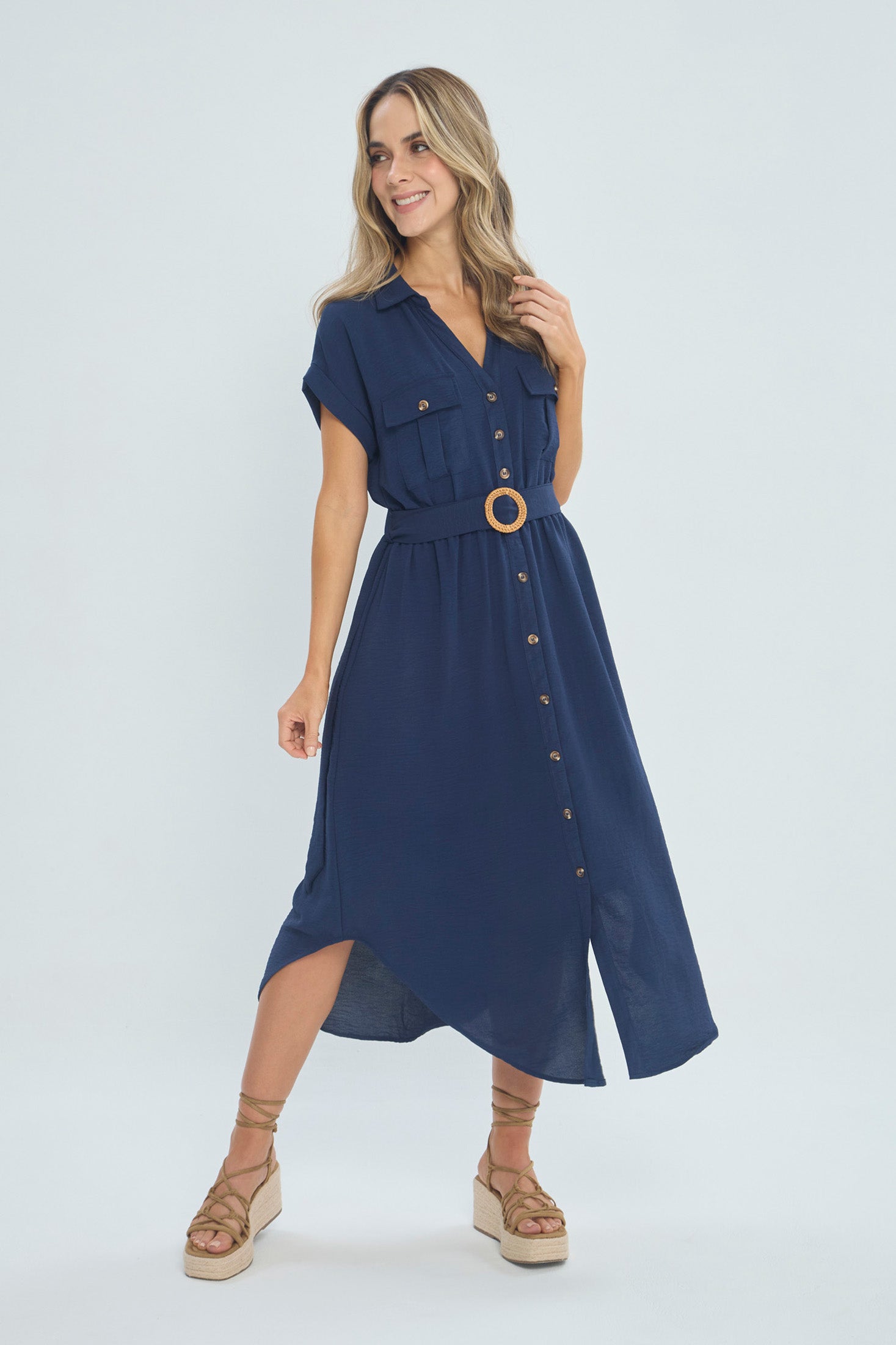 Vestido Camisero Largo - Outlet BYBLA Colombia