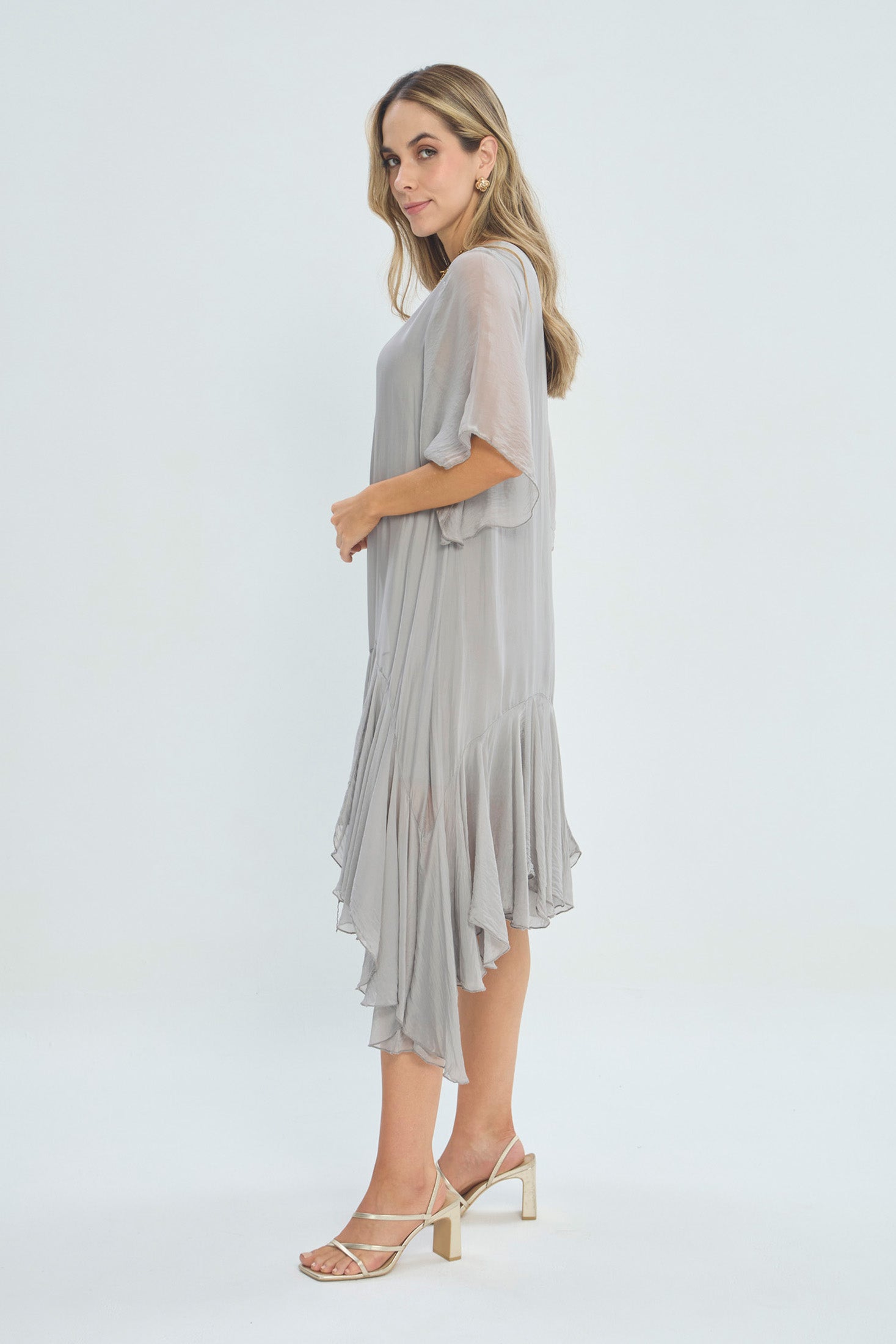 Vestido Seda Corto vista 2 - Outlet BYBLA Colombia
