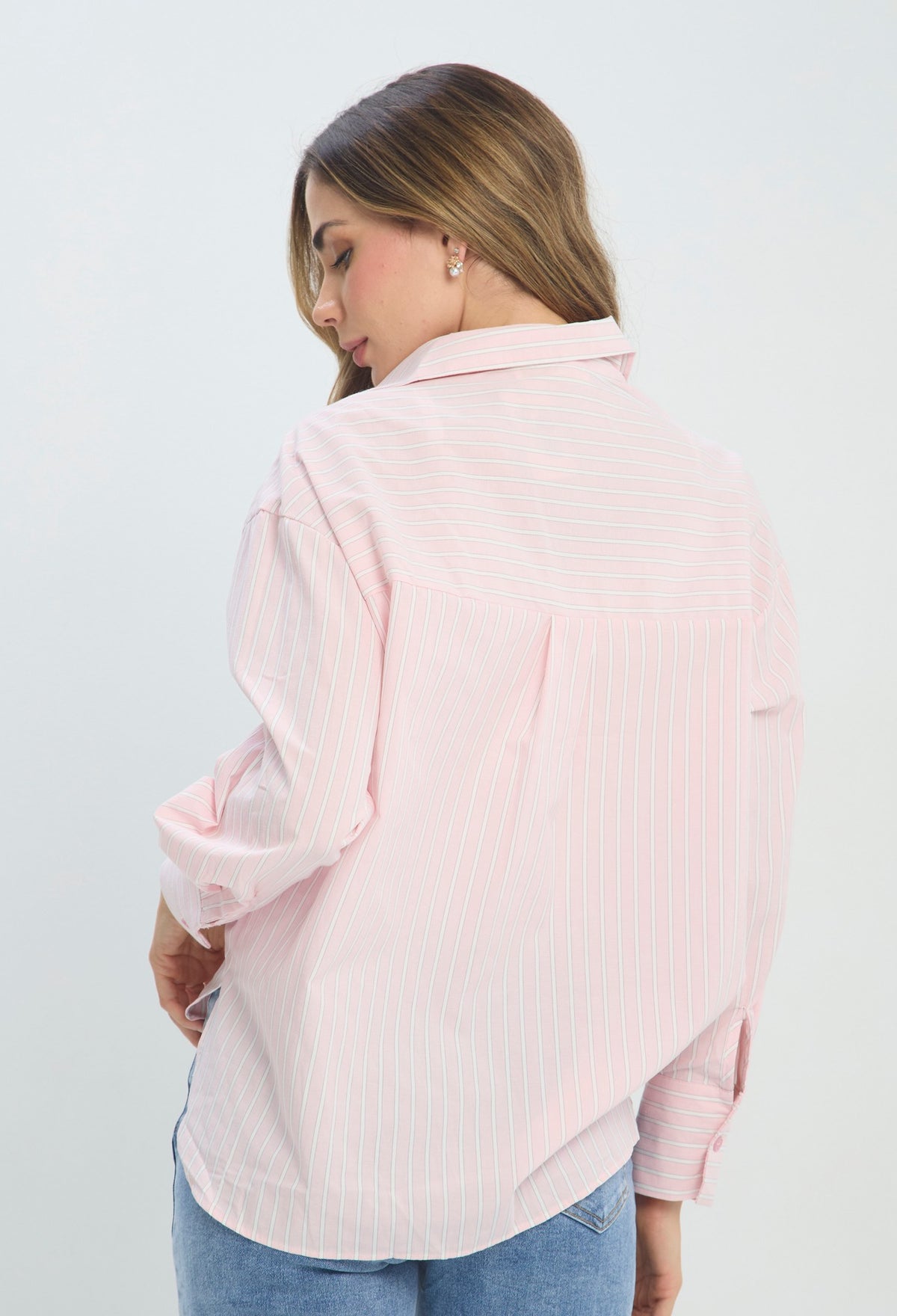 Camisa Bordado Floral Rosa rosa BYBLA Colombia - vista 4