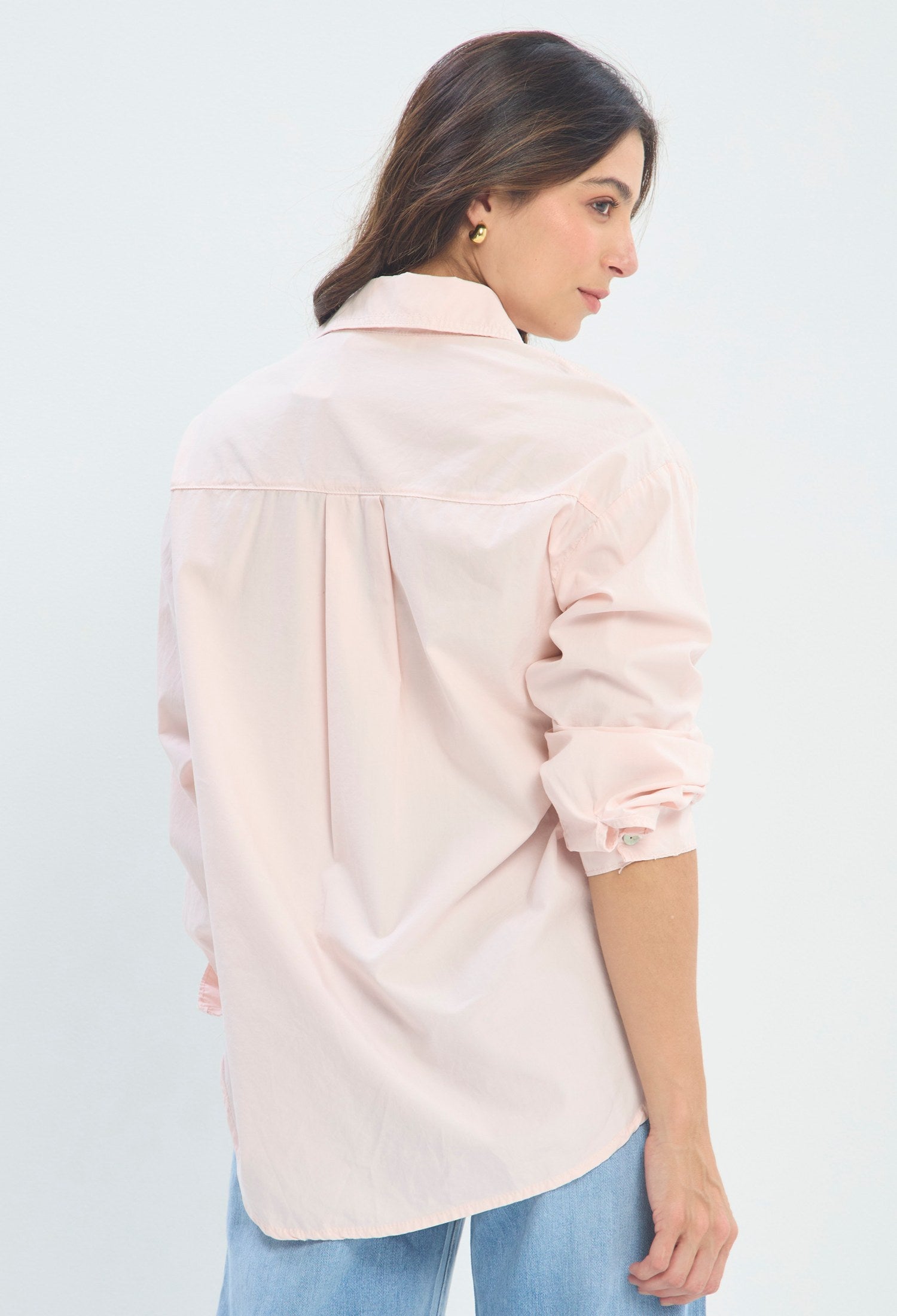 Blusa Camisera Oversize rosa palo BYBLA
