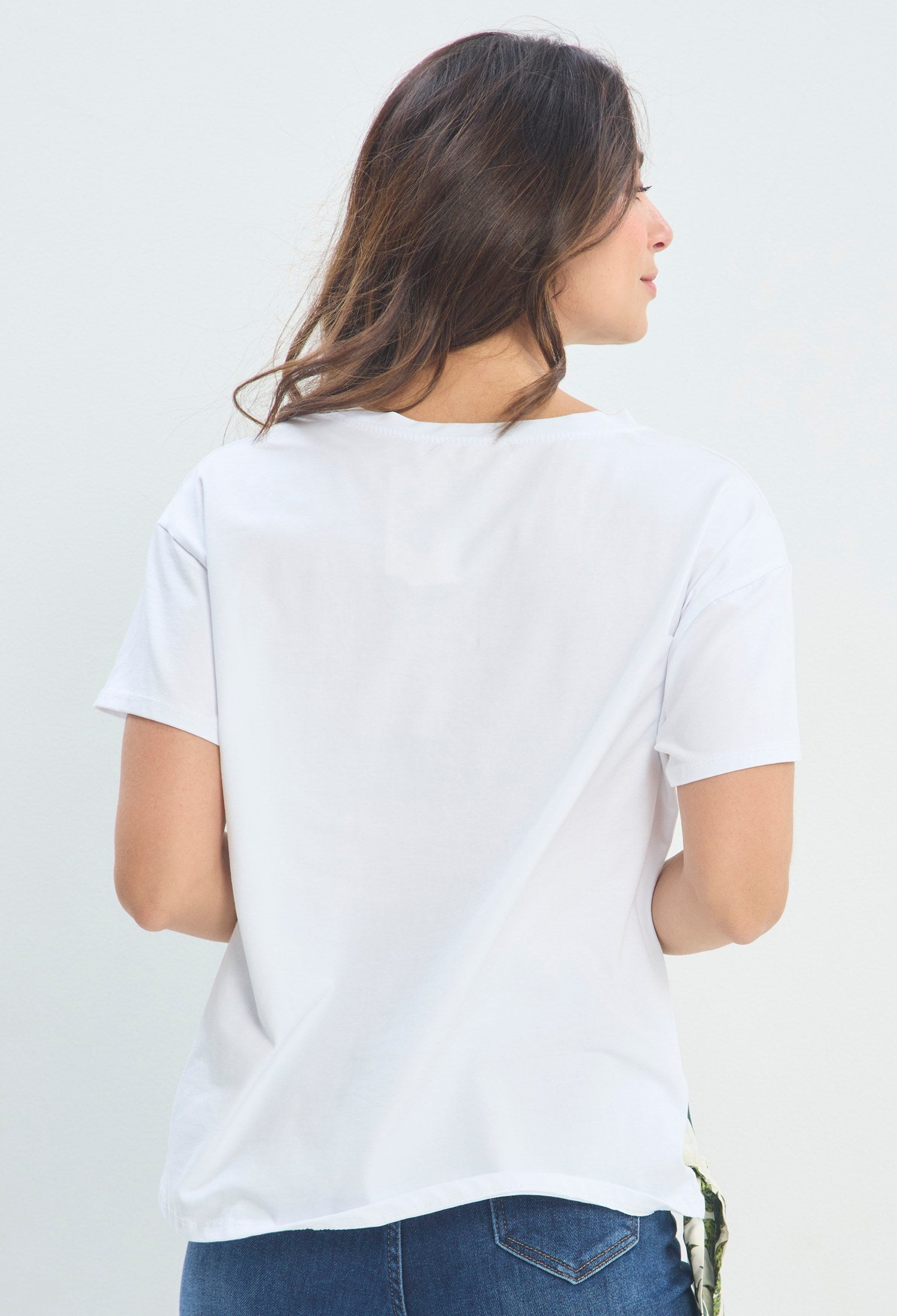 Blusa Estampado Selva Animal blanco sale BYBLA - vista 3