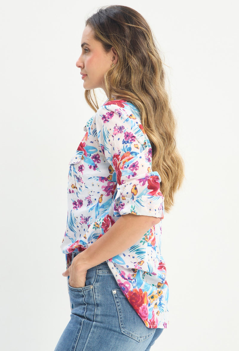 Blusa Manga Larga Blanco - BYBLA outlet - vista 2