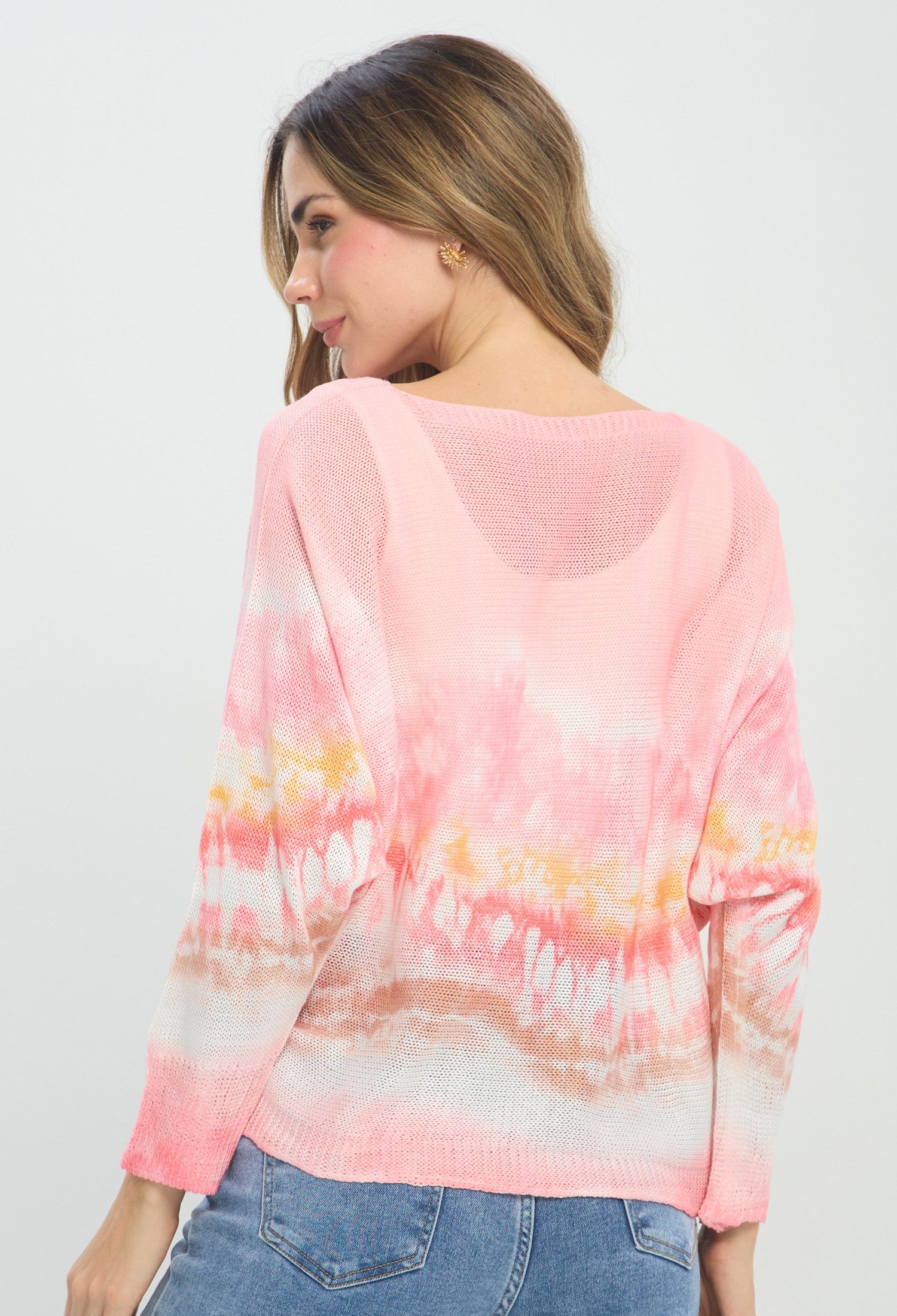 Buzo Tie Dye Lentejuelas rosa BYBLA Colombia - vista 3
