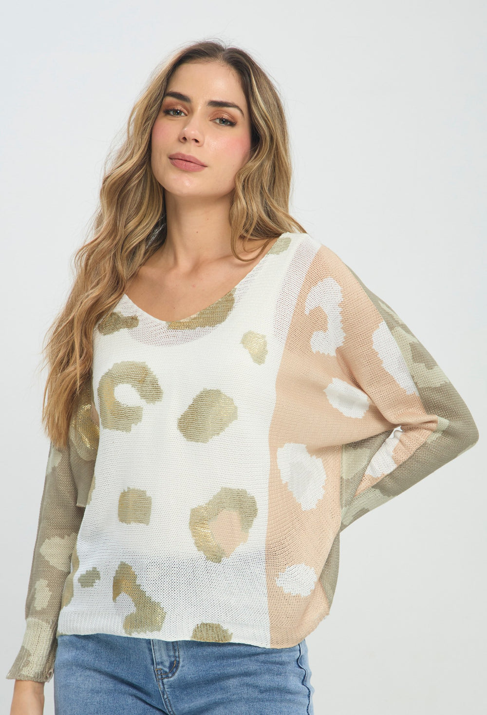 Blusa Estampado Selva blanco BYBLA Colombia