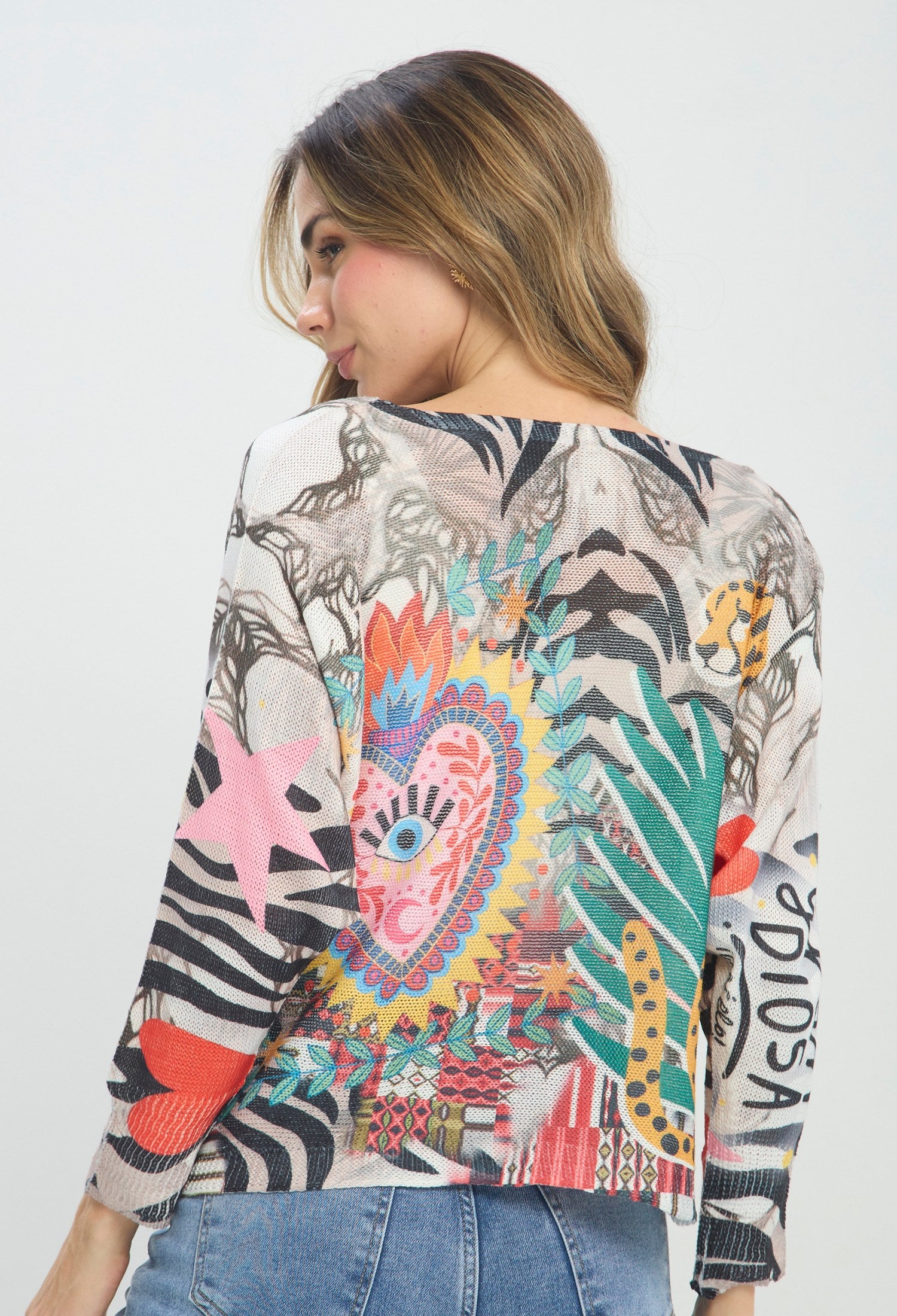 Blusa Print Tigre Multicolor multicolor BYBLA Colombia - vista 3