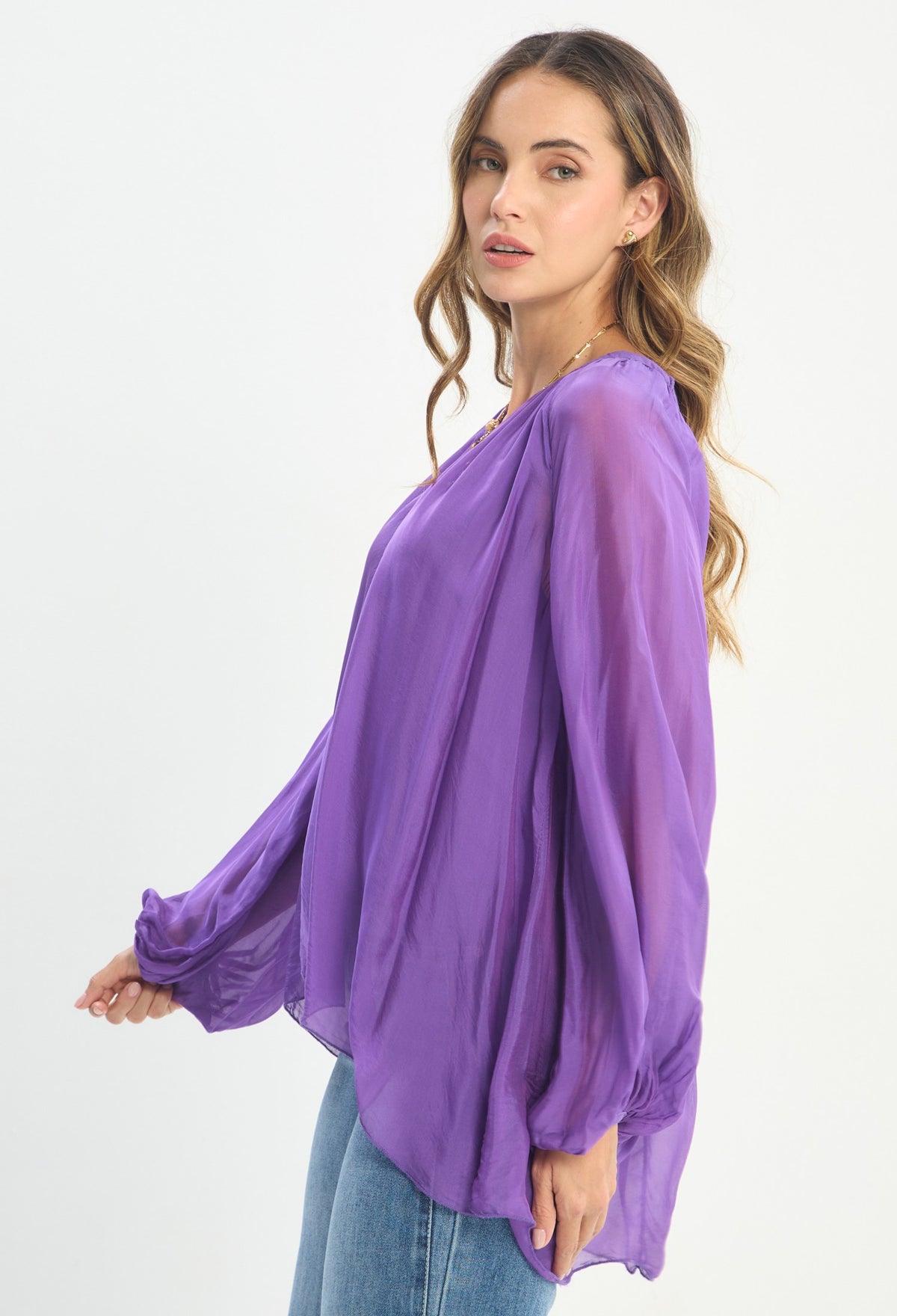Blusa Manga Larga Morado - BYBLA outlet - vista 2