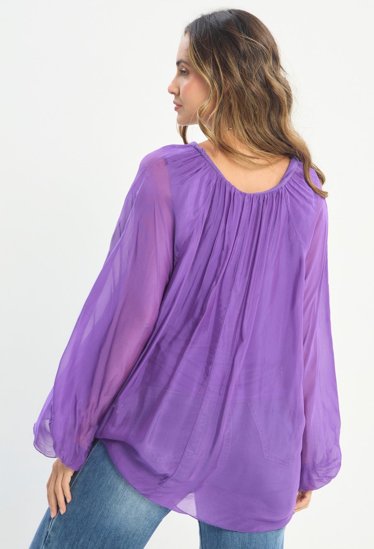 Blusa Manga Larga Morado - BYBLA outlet - vista 3