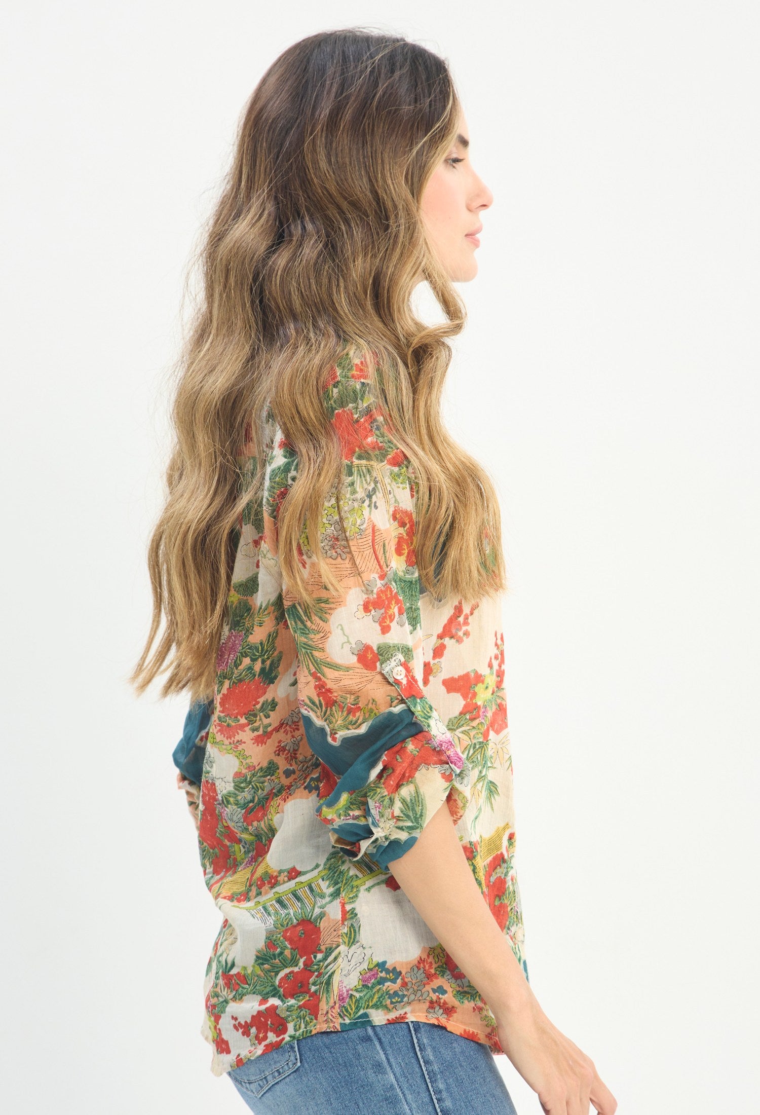 Blusa Manga Larga Multicolor - BYBLA outlet - vista 2