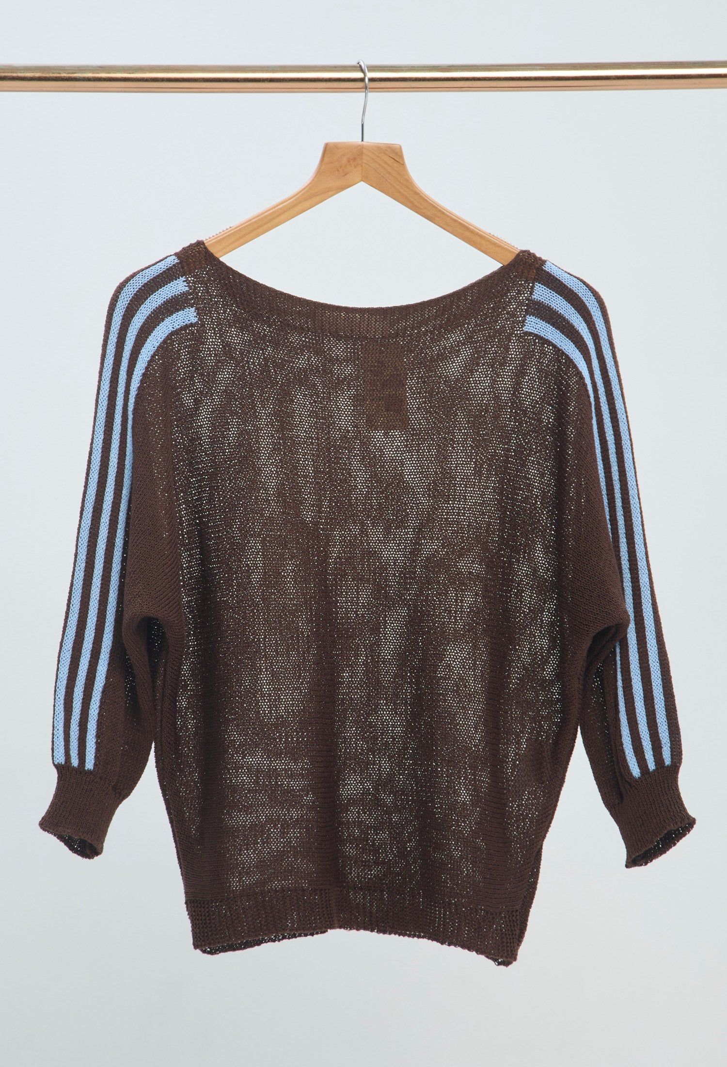 Blusa Punto Rayas Contraste café BYBLA