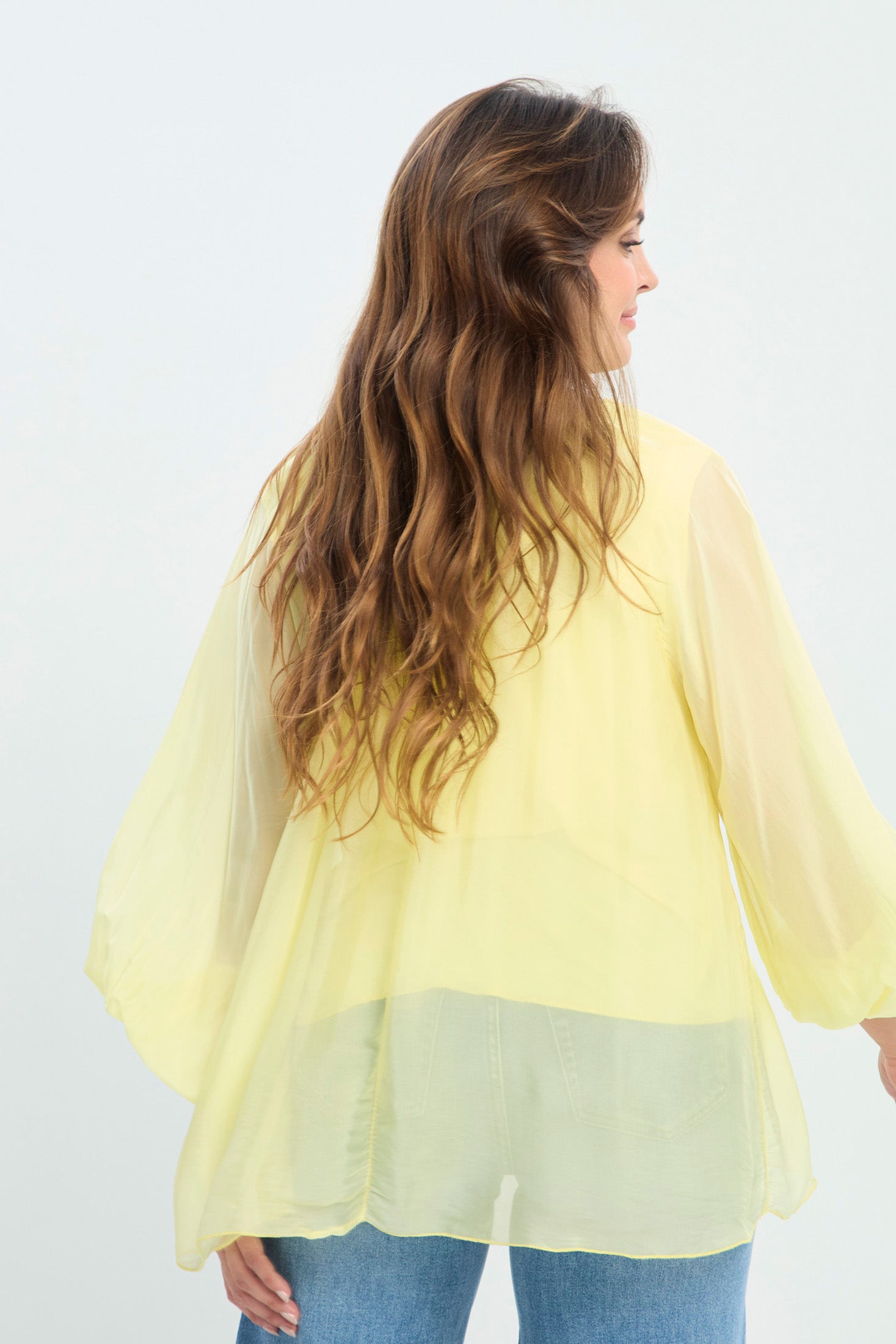 Blusa en Seda Italiana Manga Larga NEW vista 6 - BYBLA Colombia