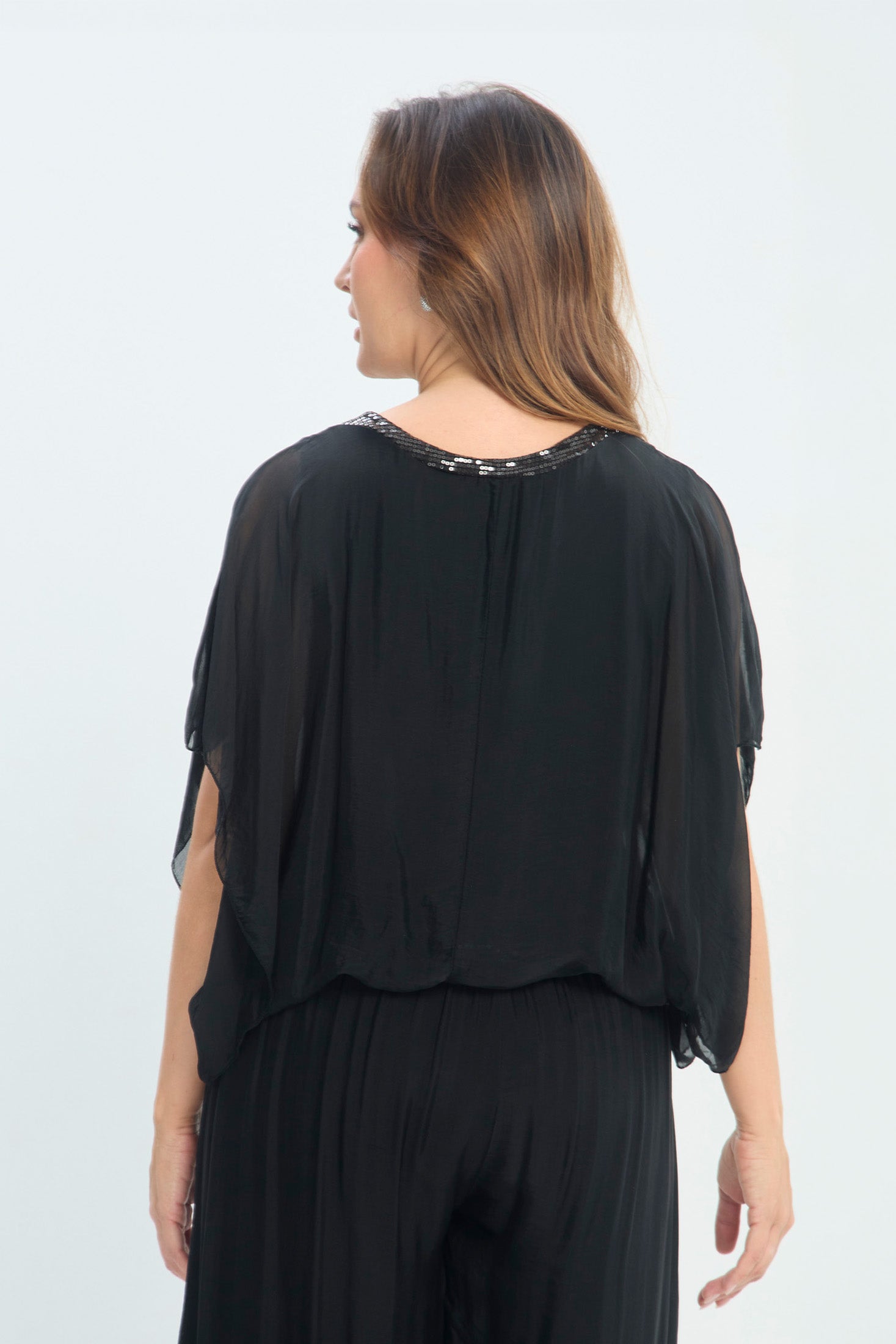 Blusa en Seda con Lentejuelas NEW vista 4 - BYBLA Colombia