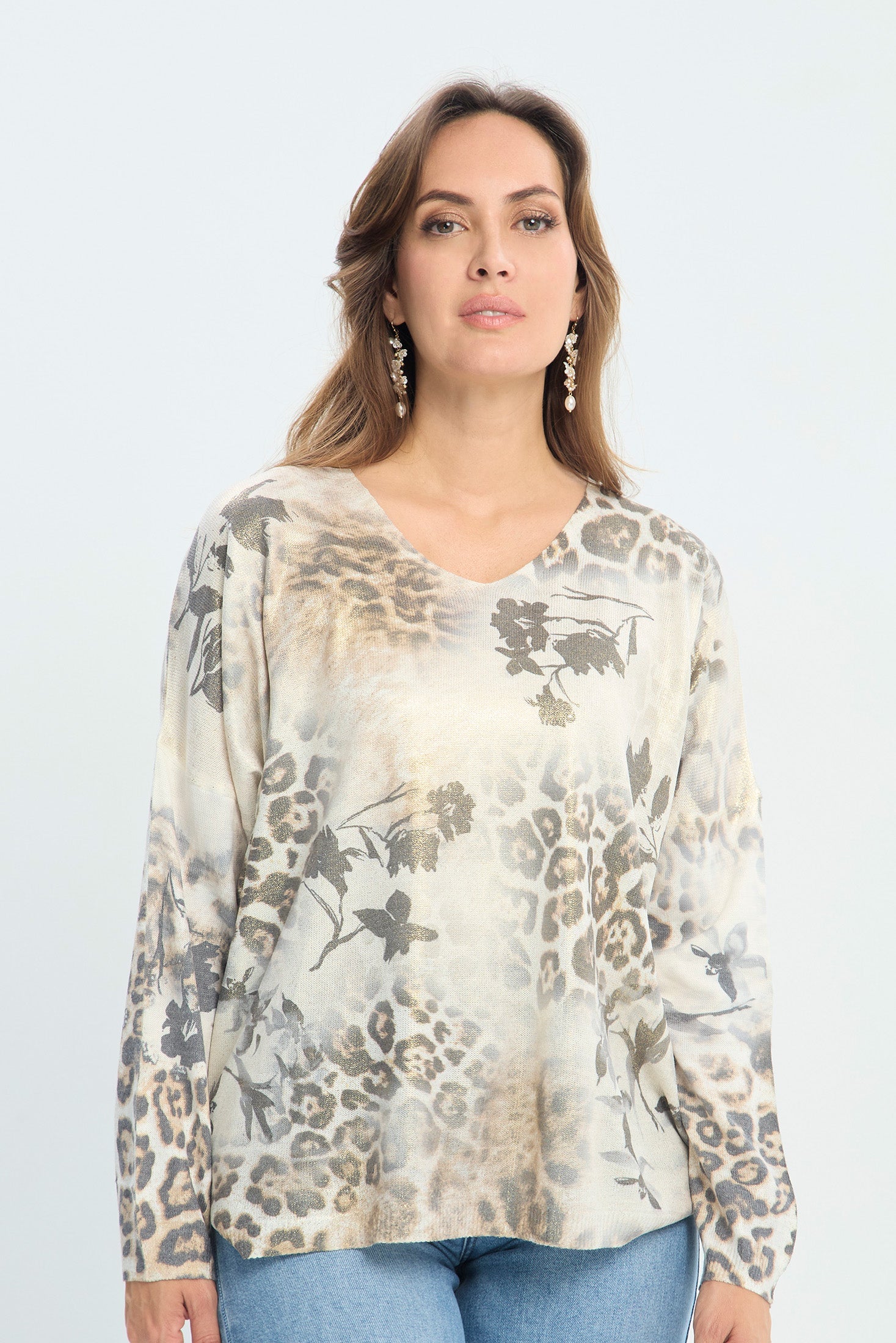 Blusa Tejida Animal Print NEW