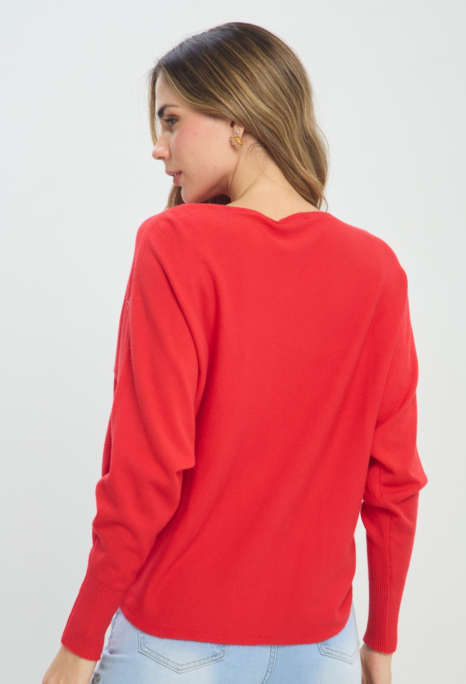 Buzo Cuello Bote Rojo rojo BYBLA Colombia - vista 4