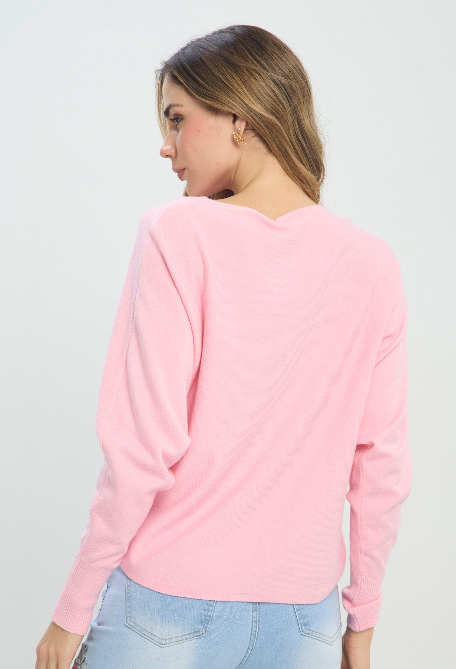 Buzo Cuello Bote Manga Murcielago N rosa BYBLA Colombia - vista 2