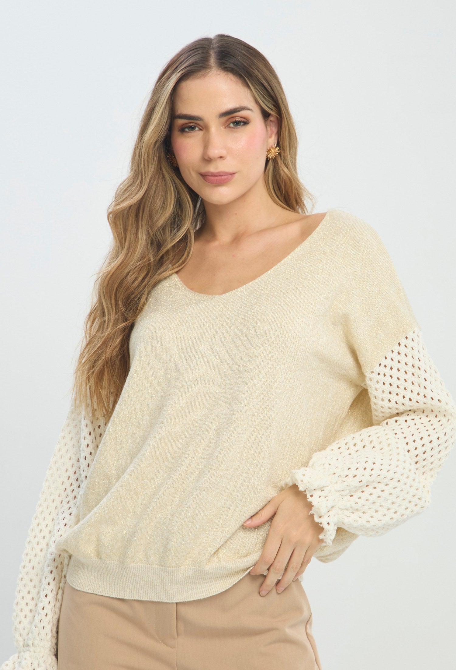 Buzo Combinado Calado dorado BYBLA Colombia