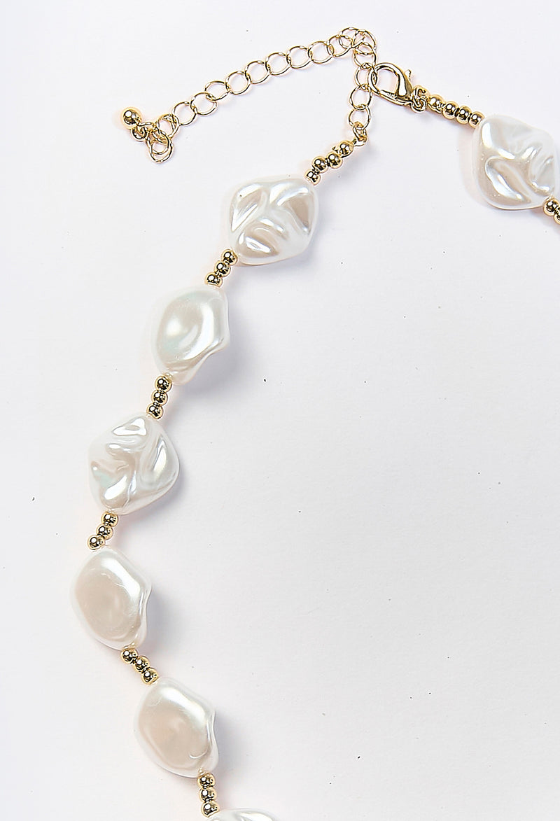 Collar Perlas Clásico Dorado