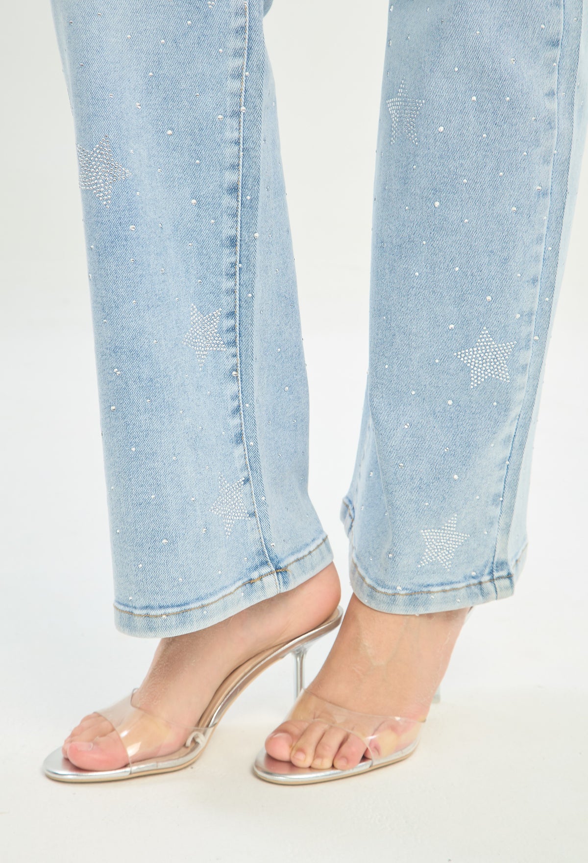 Jean Bota Recta Estrellas de Cristales Azul Claro BYBLA - vista 5