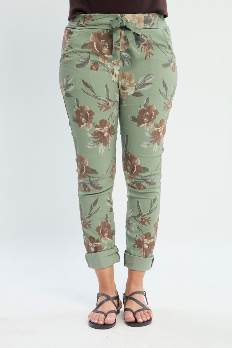 Jogger Estampado de Flores NEW vista 2 - BYBLA Colombia