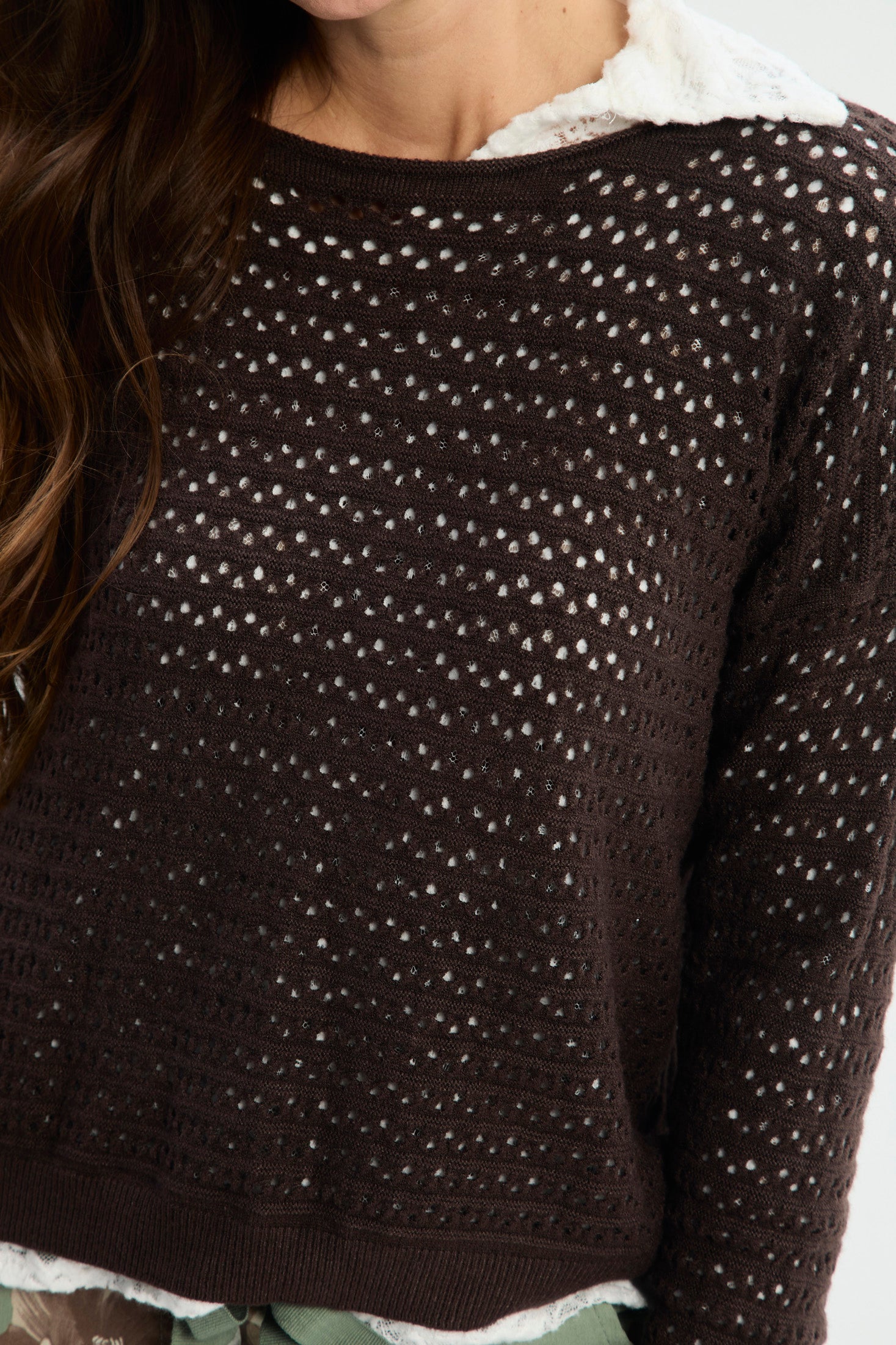 Set Dúo: Camisa en Encaje y Saco Tejido NEW