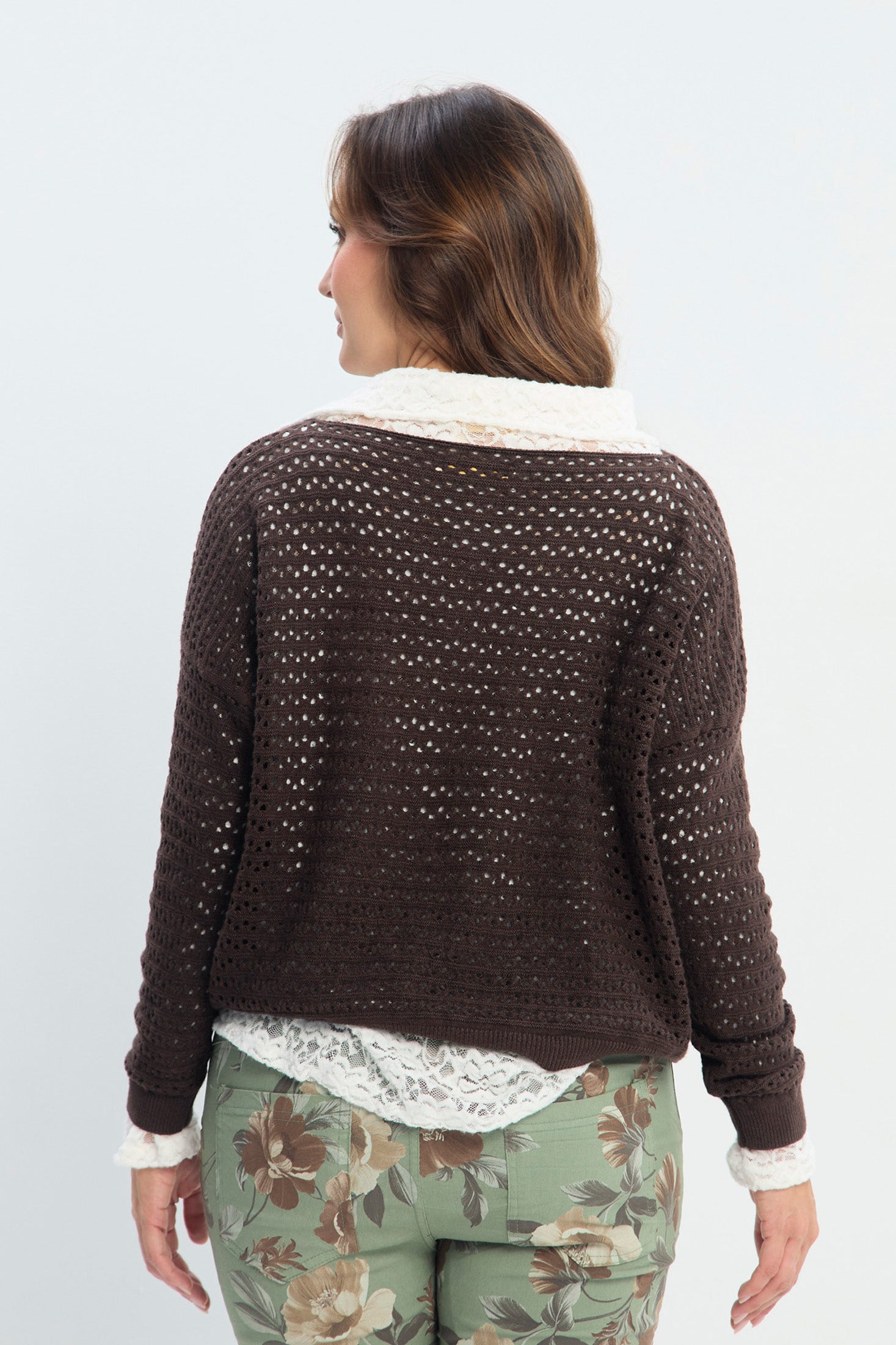 Set Dúo: Camisa en Encaje y Saco Tejido NEW