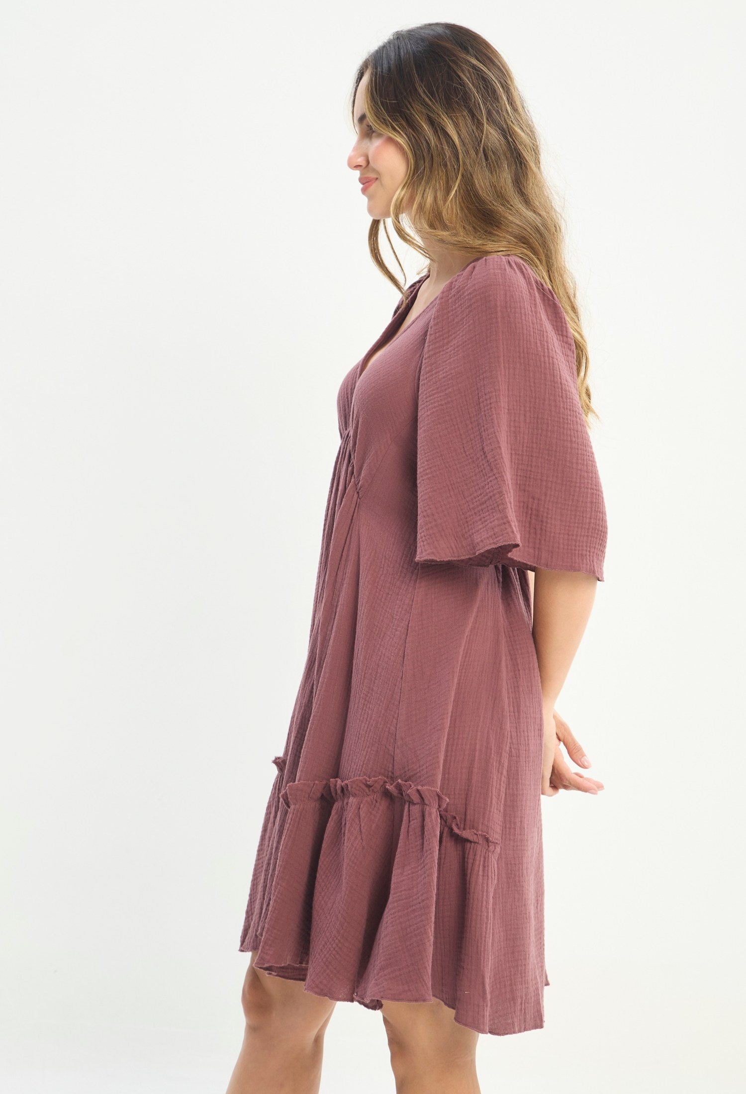 Vestido Corto Morado - BYBLA outlet - vista 2