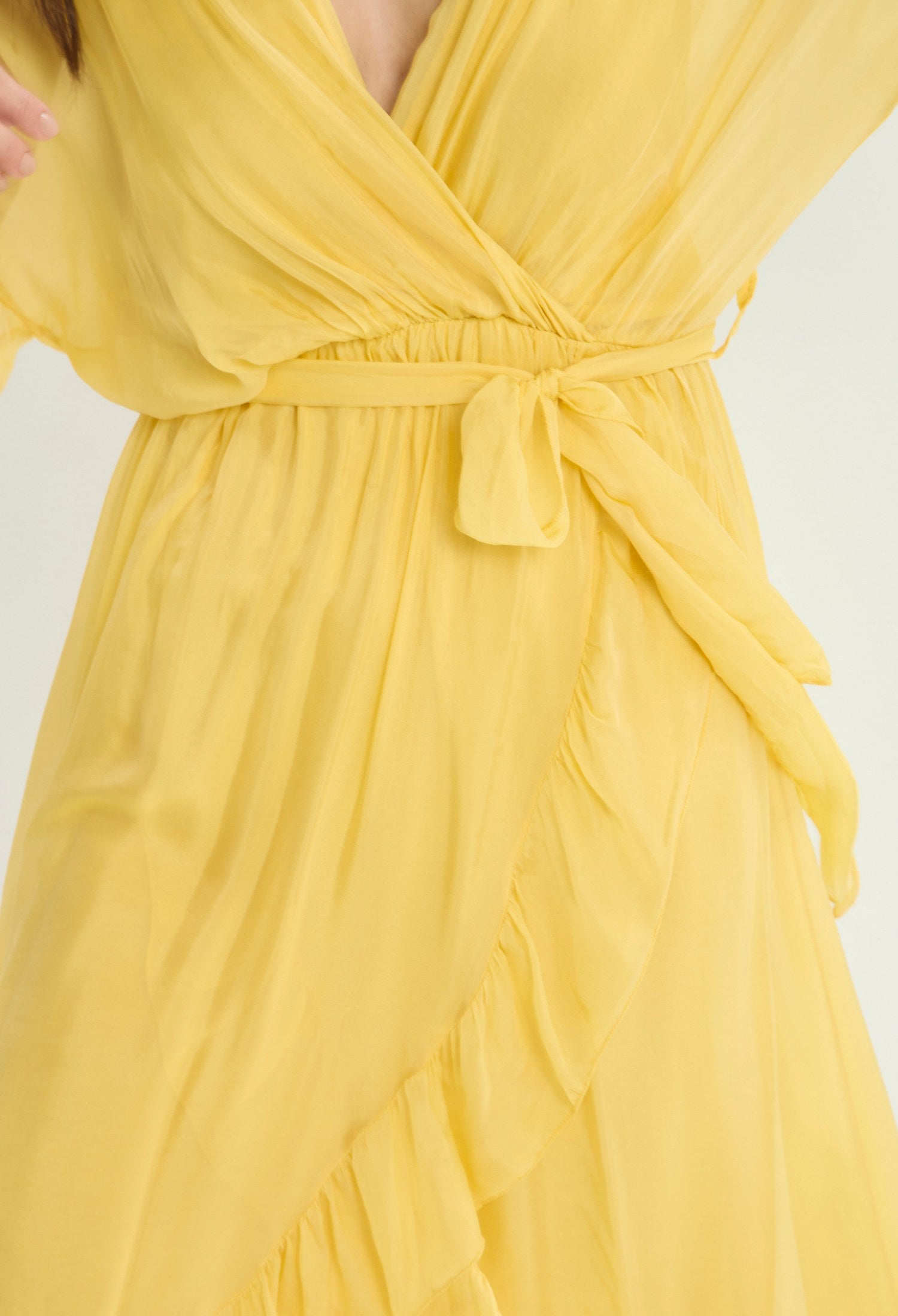 Vestido Largo amarillo sale BYBLA