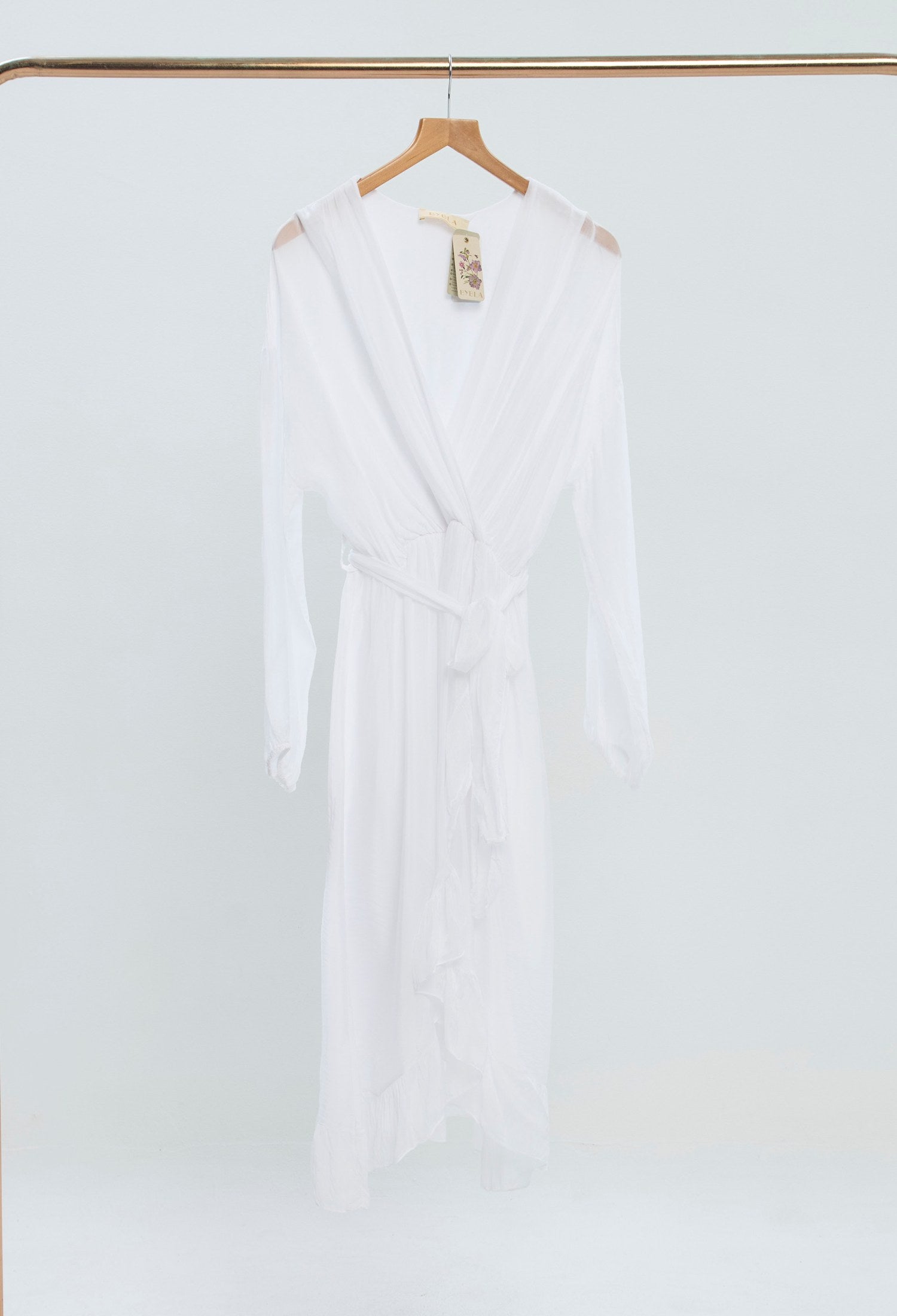 Vestido Largo blanco sale BYBLA