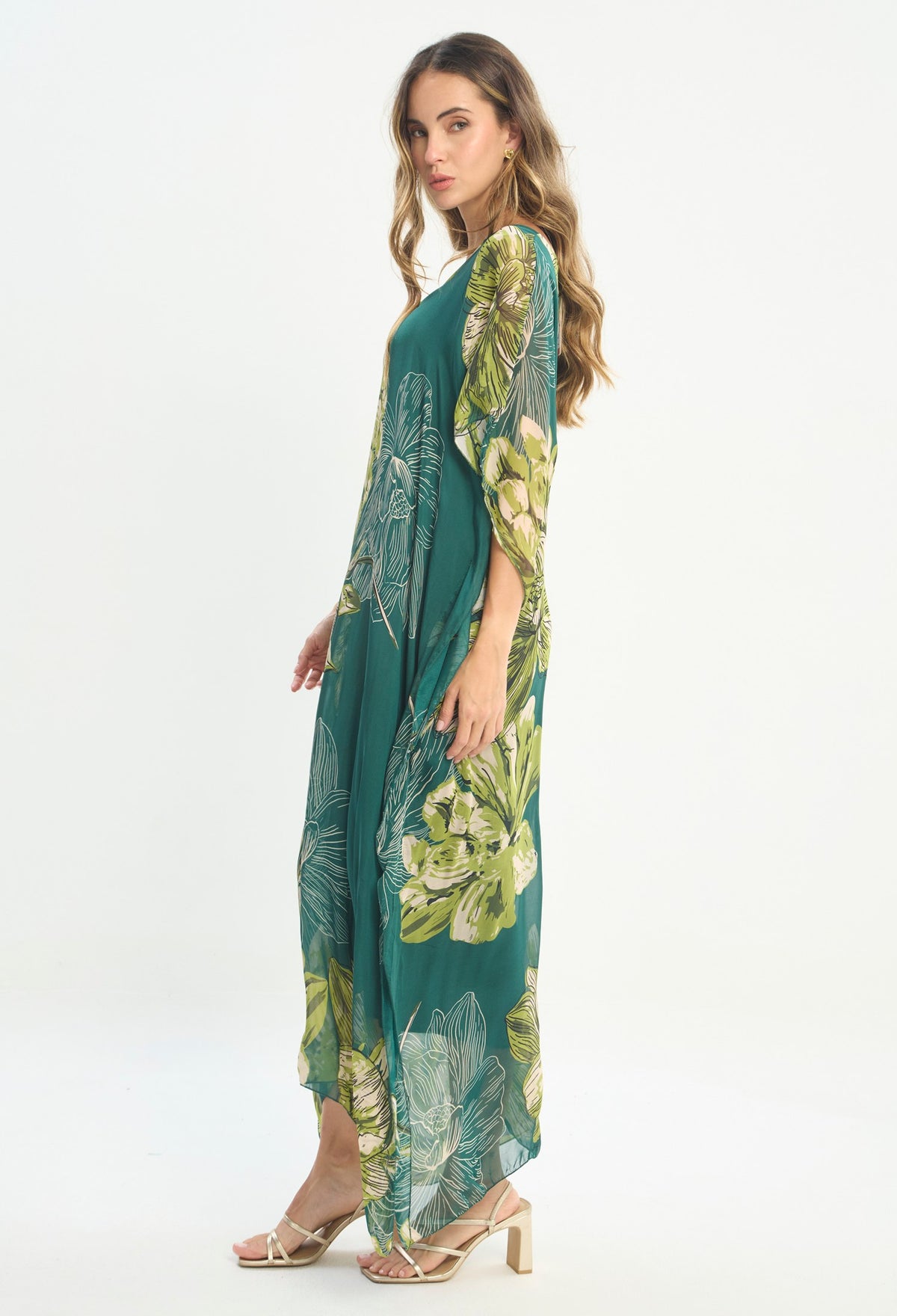 Vestido Largo Verde - BYBLA outlet - vista 2