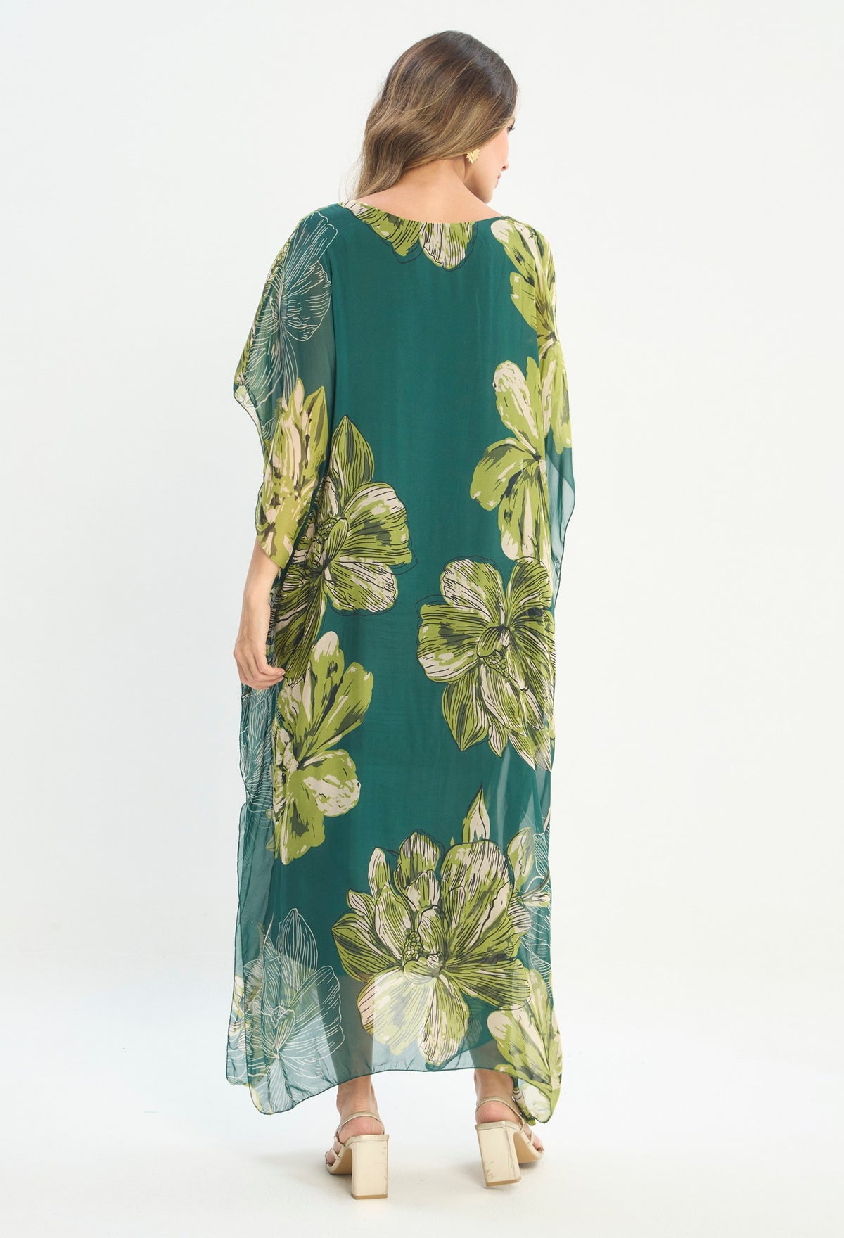 Vestido Largo Verde - BYBLA outlet - vista 3