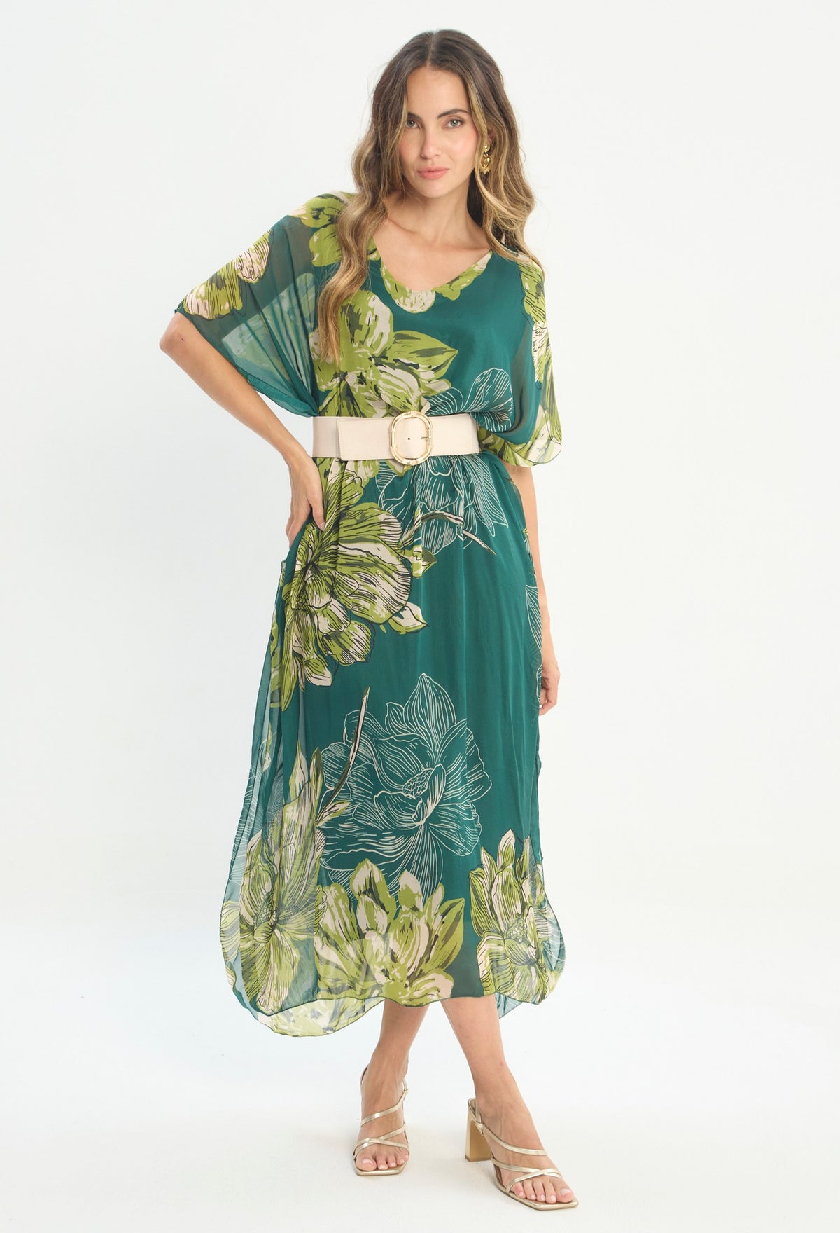 Vestido Largo Verde - BYBLA outlet - vista 4