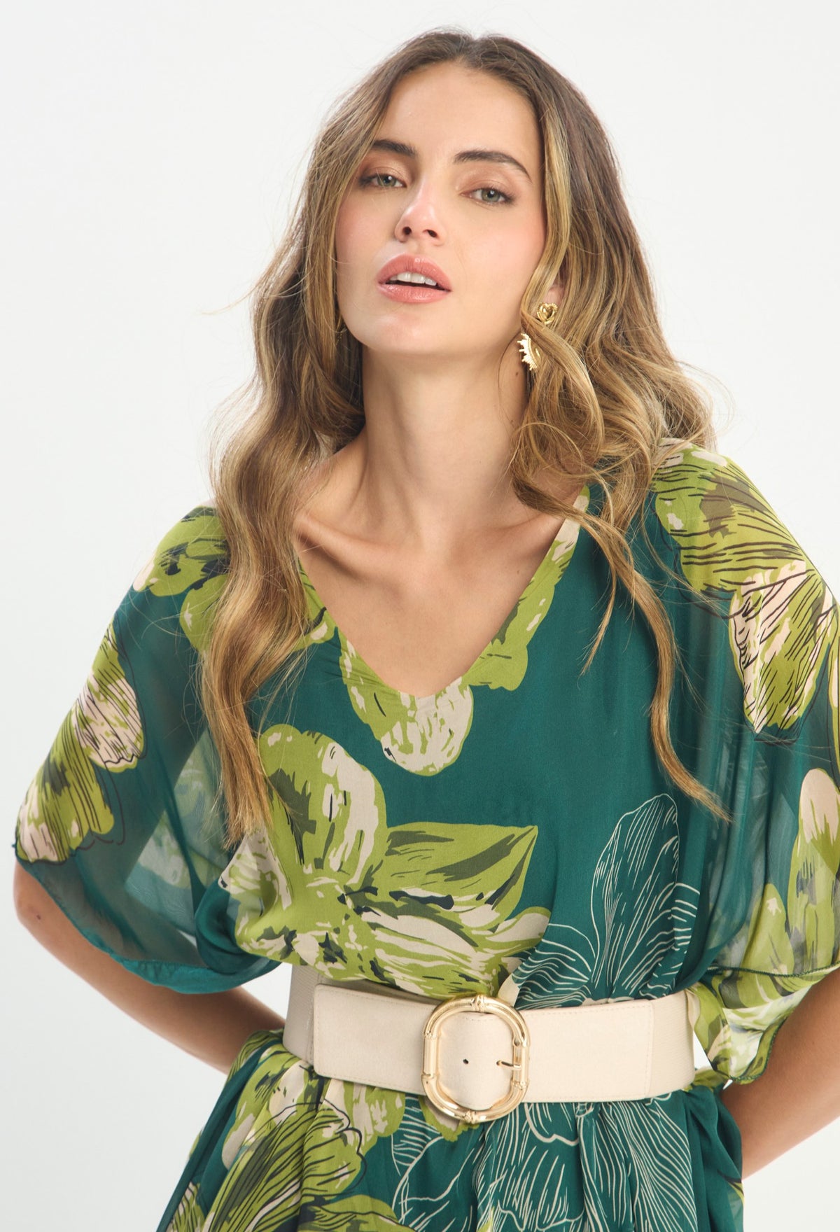 Vestido Largo Verde - BYBLA outlet - vista 5