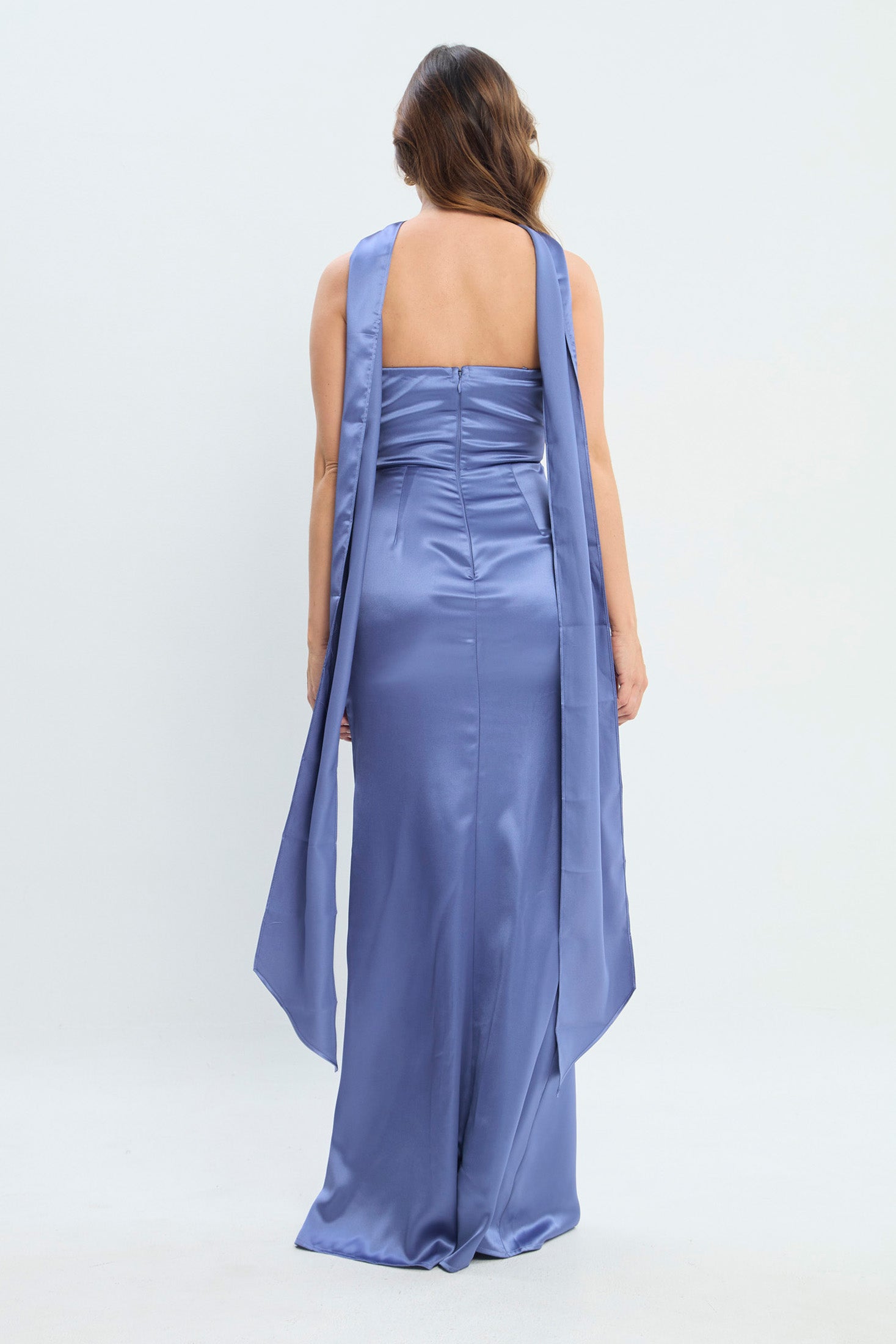 Vestido en Satín Strapless NEW