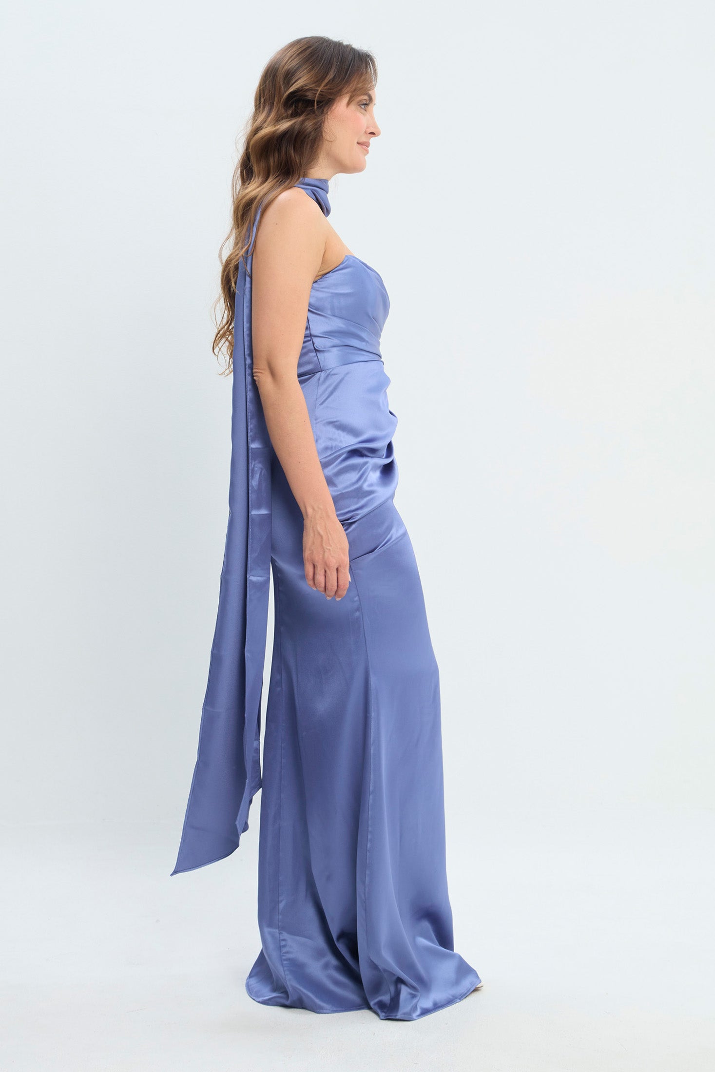 Vestido en Satín Strapless NEW