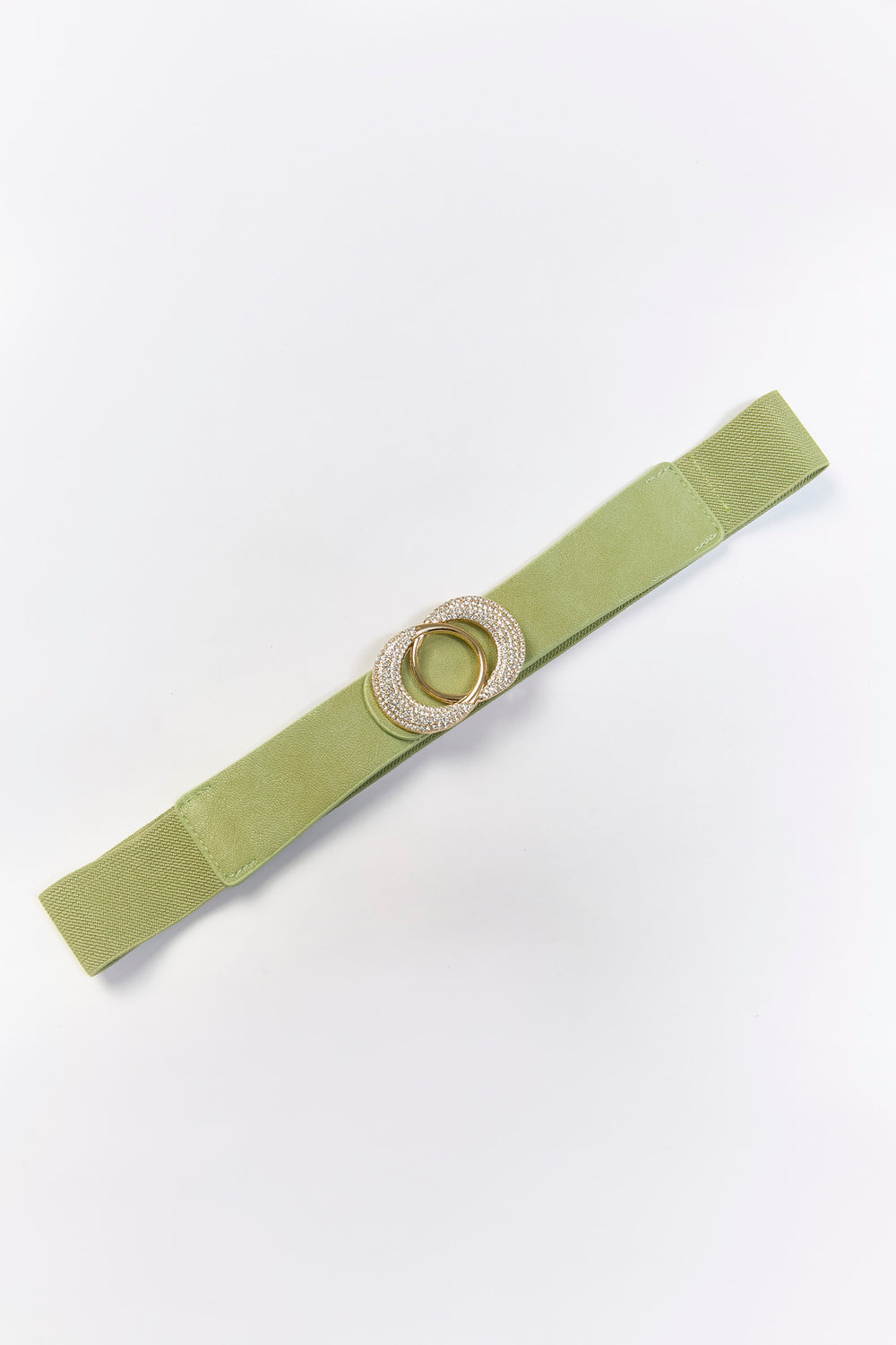 Cinturón verde clásico de pasador