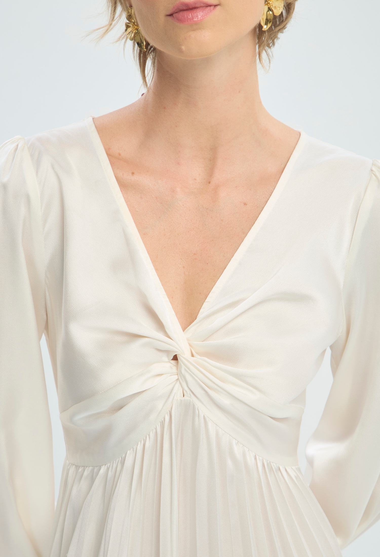 Vestido Largo Beige BYBLA - vista 5
