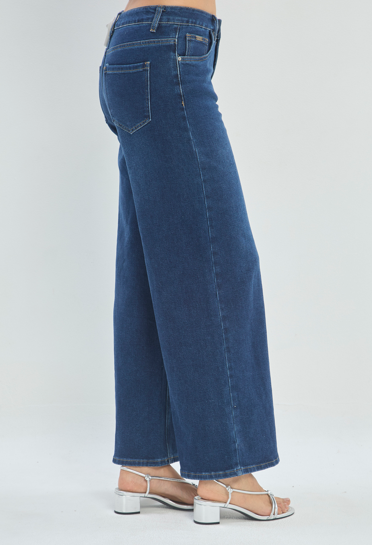 Jean Azul Oscuro Bota Ancha BYBLA - vista 4